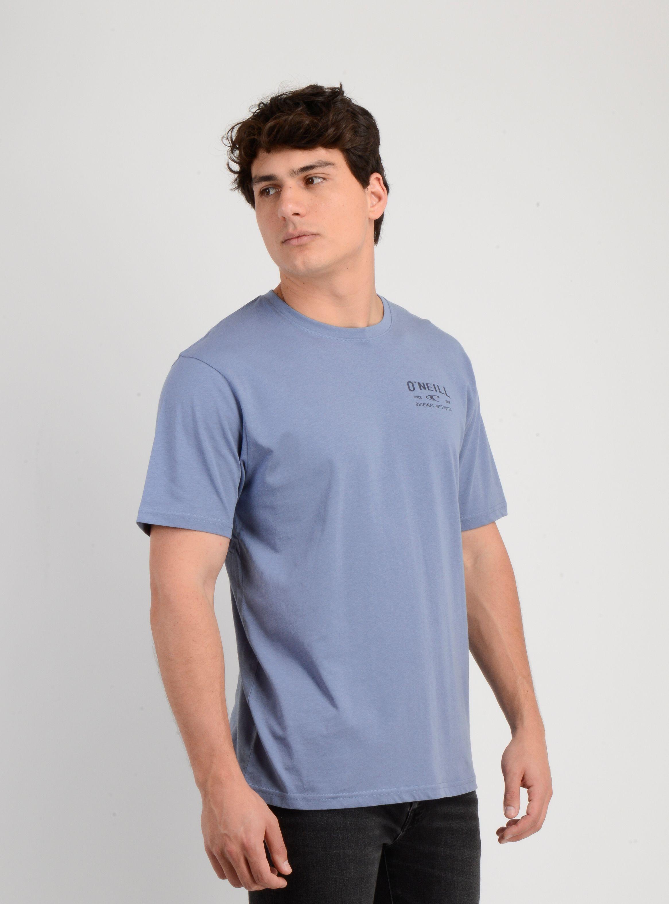 POLERA MANGA CORTA LAYERED UP AZUL CLARO-3