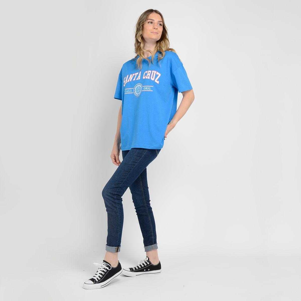 POLERA MANGA CORTA MIRROR AZUL-3