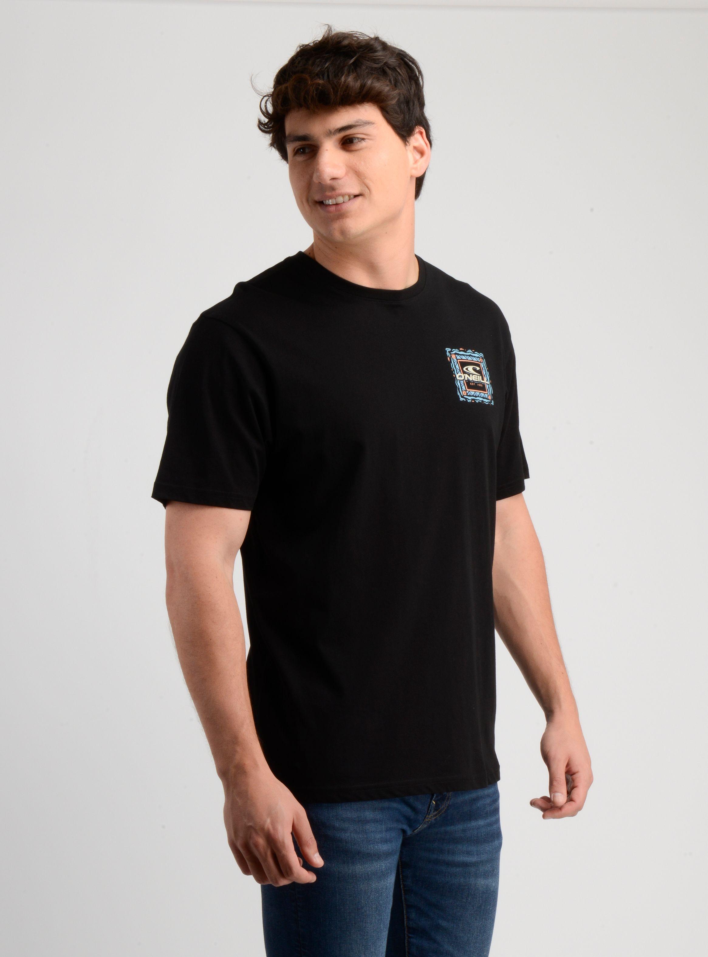 POLERA MANGA CORTA PATTERNS NEGRO-3