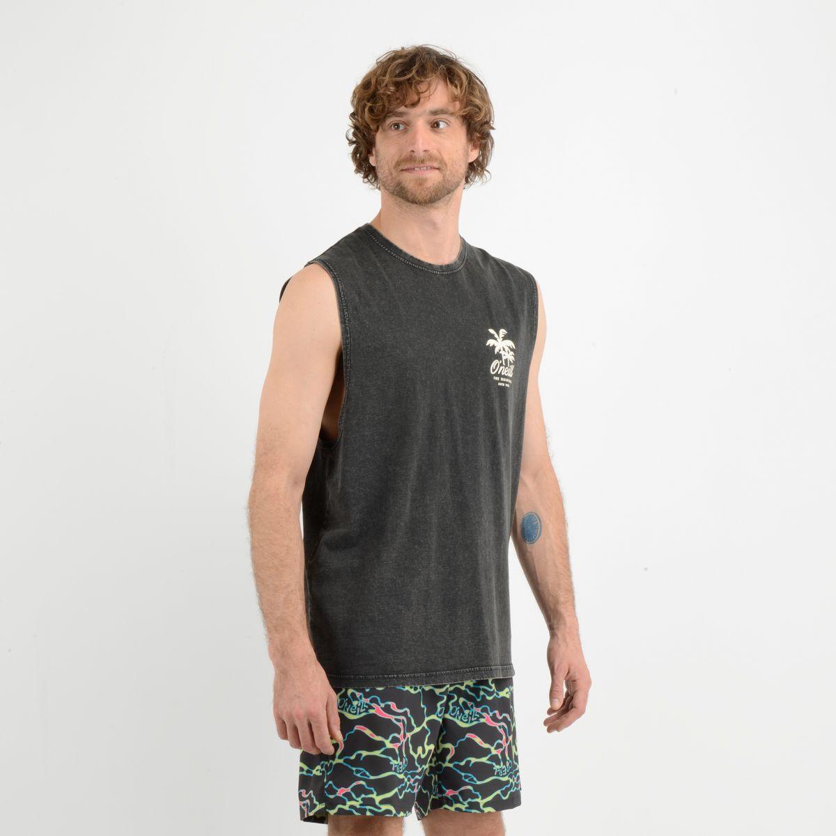 POLERA SIN MANGAS RESORT TANK  NEGRO-2