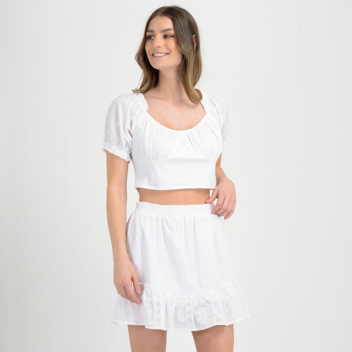 BLUSA MANGA CORTA SAMPLE  BLANCO-1