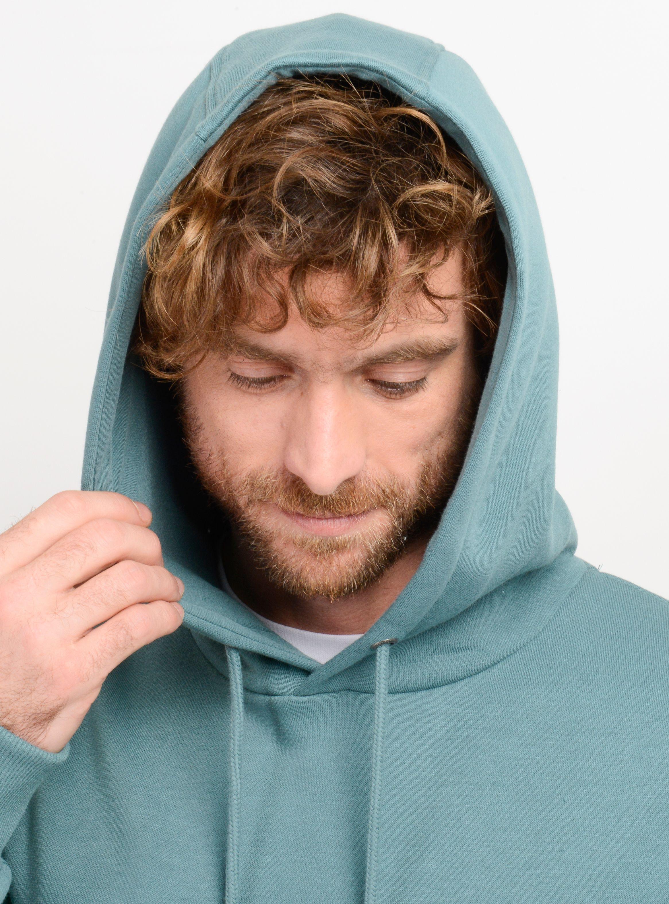 POLERON LOGO HOODIE VERDE OSCURO-4
