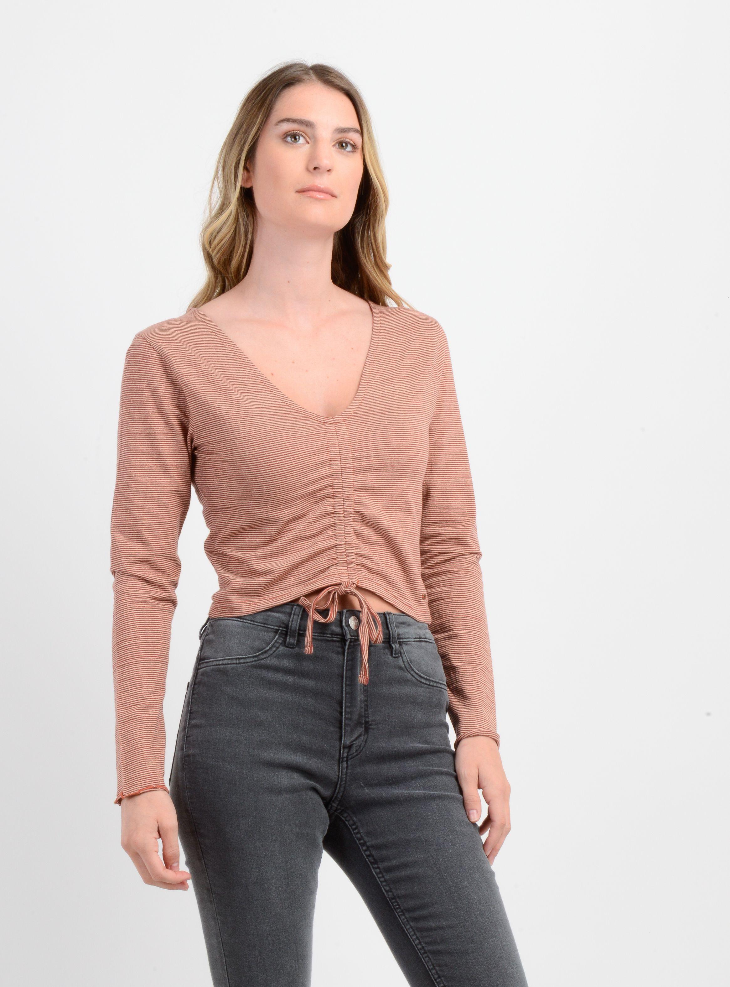 POLERA MANGA LARGA LEANNE CAFÉ COBRE-3