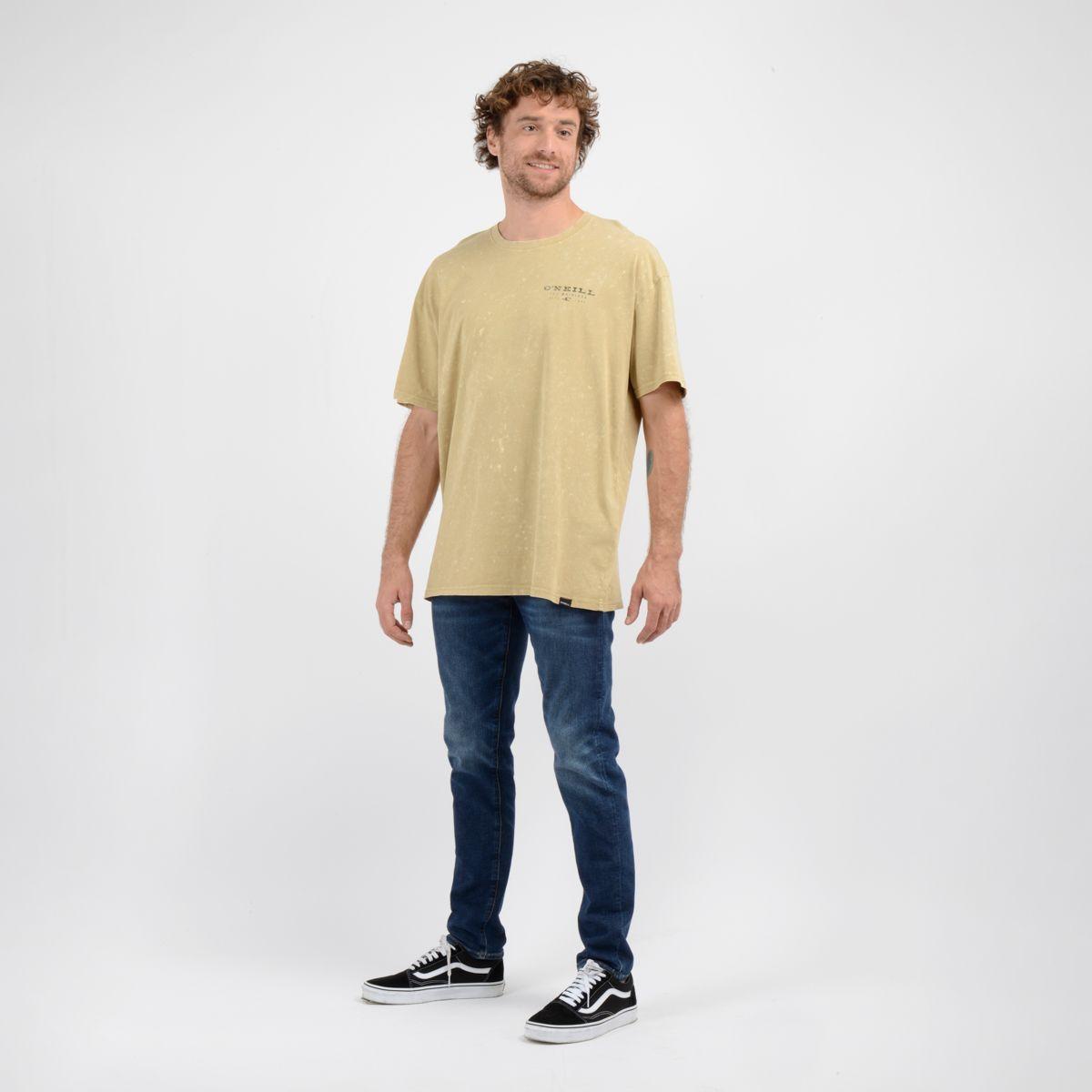 POLERA MANGA CORTA LET'S GO BEIGE OSCURO-3