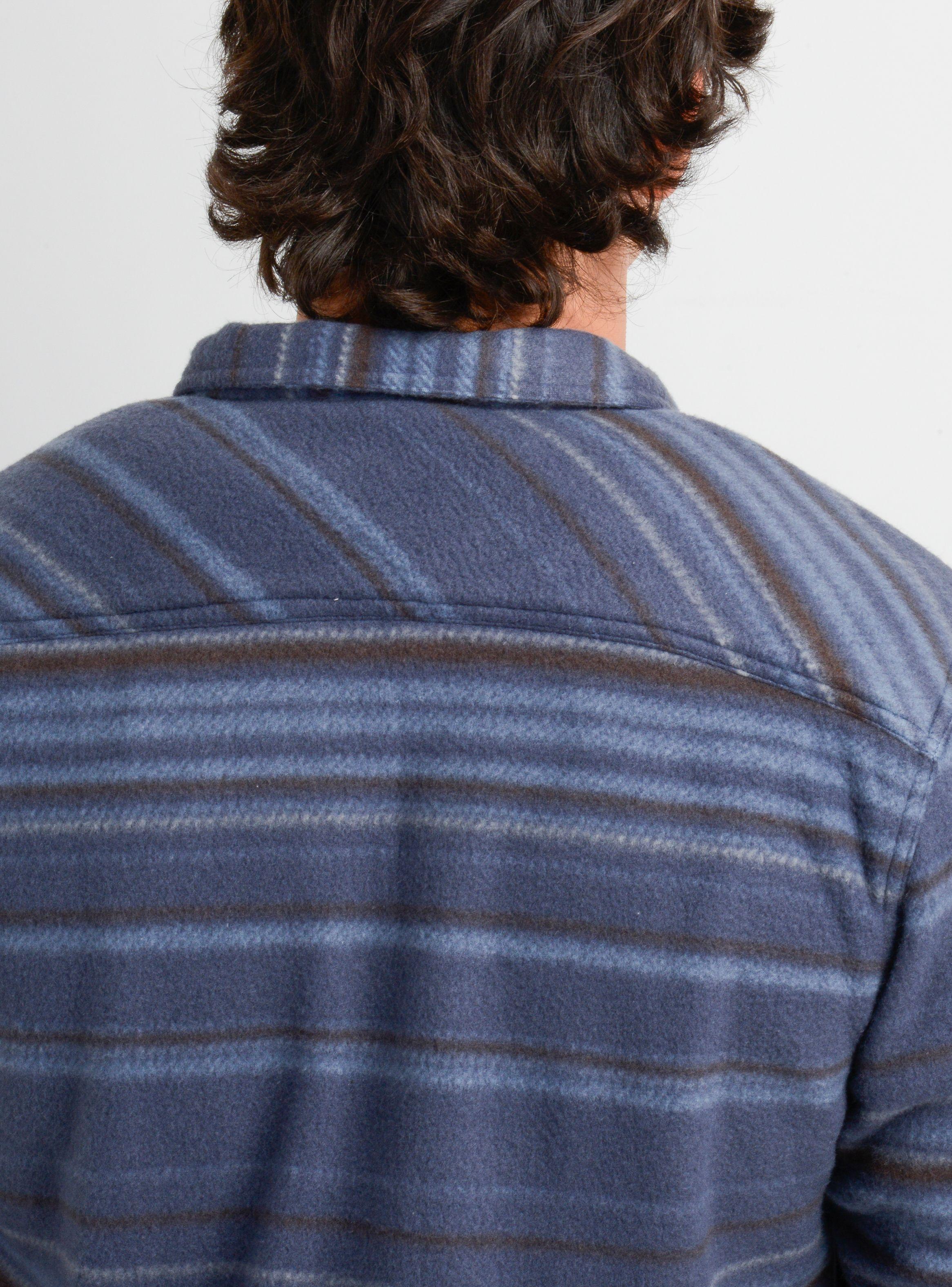 CAMISA POLAR MANGA LARGA GLACIER OVERSHIRT AZUL-5