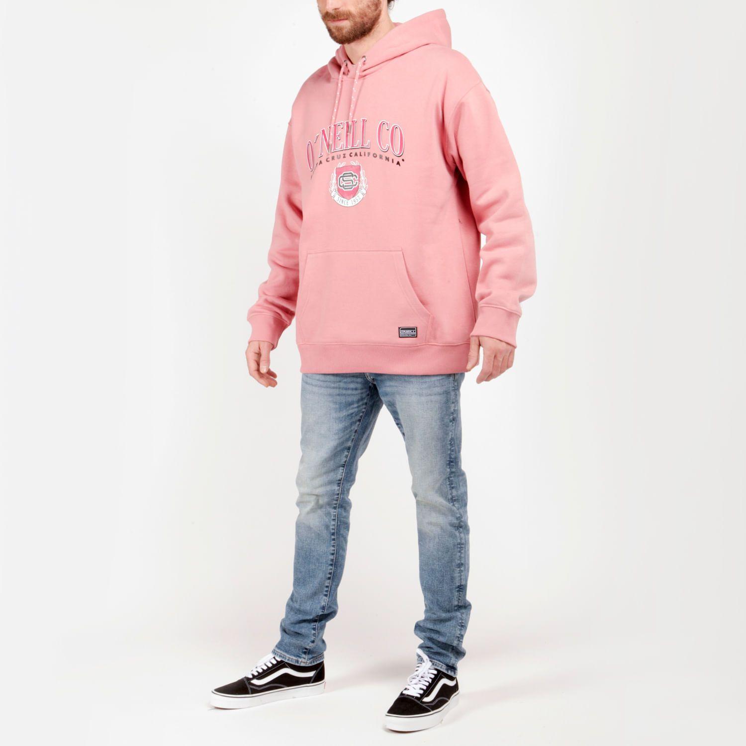 POLERON HODDIE MYKONOS  ROSADO OSCURO-3