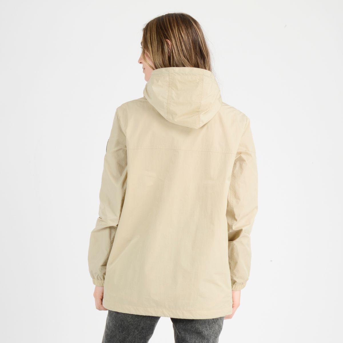 CORTAVIENTO MUJER TRVLR TRACK BEIGE-2