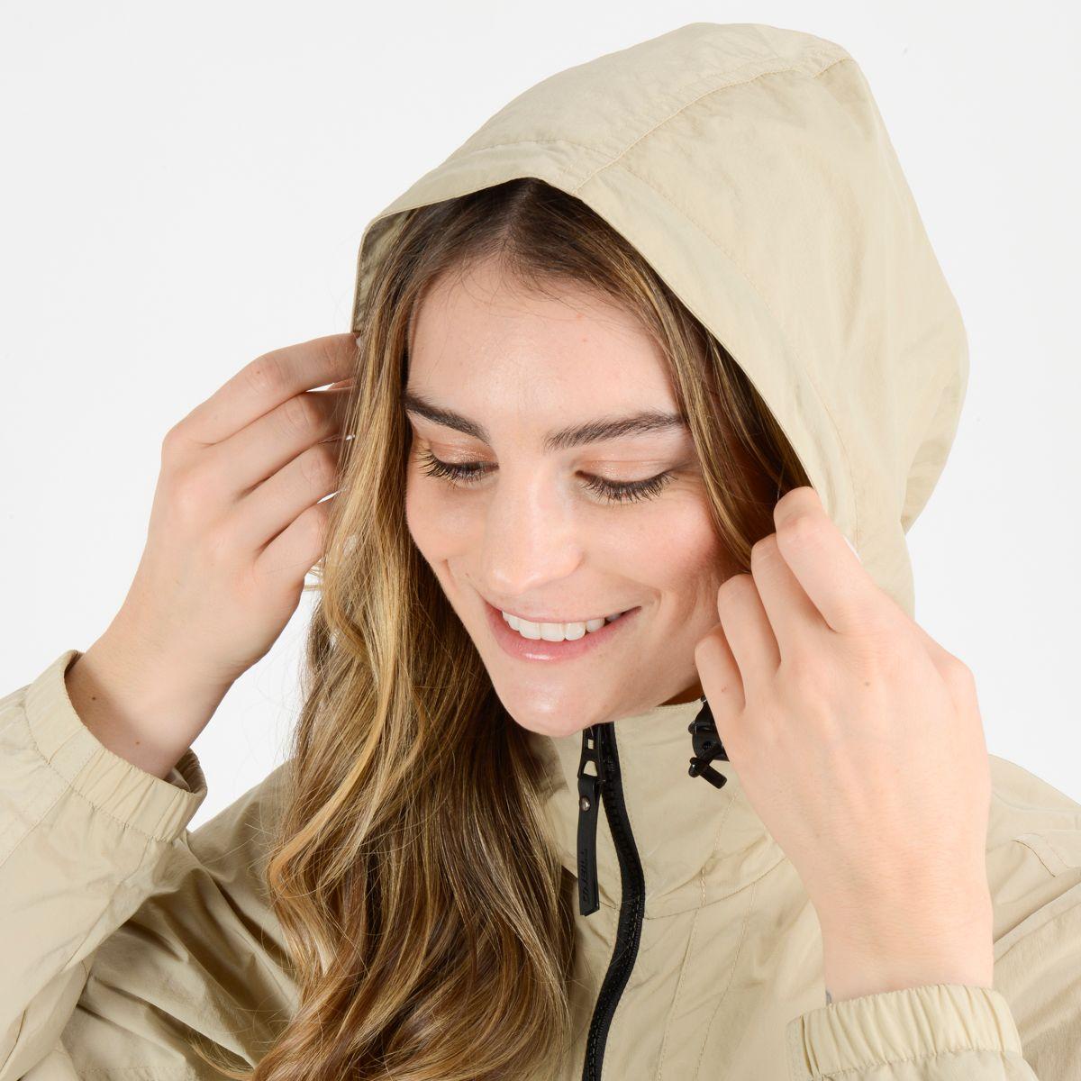 CORTAVIENTO MUJER TRVLR TRACK BEIGE-4