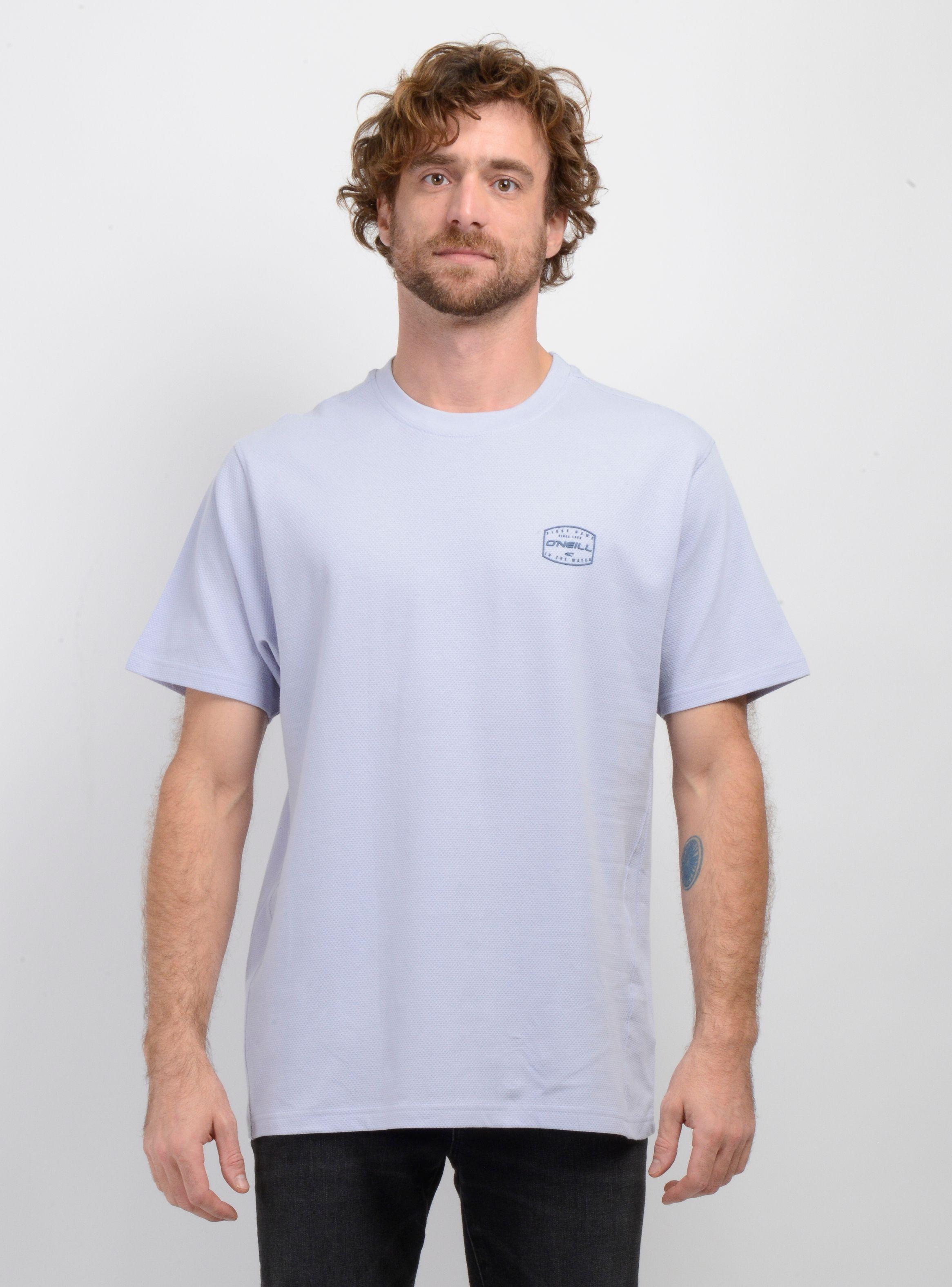 POLERA MANGA CORTA STAMPED AZUL CLARO-0