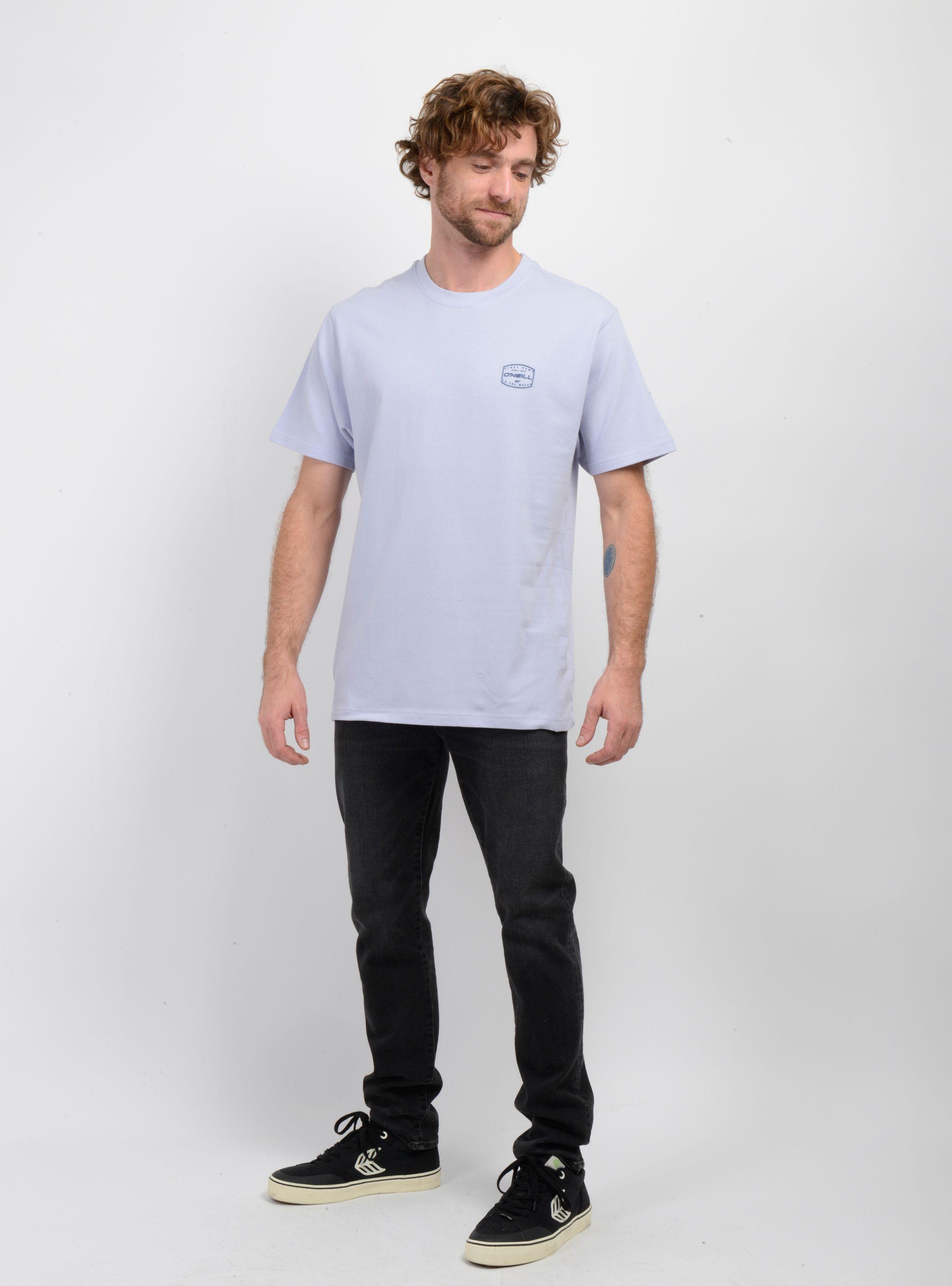 POLERA MANGA CORTA STAMPED AZUL CLARO-2