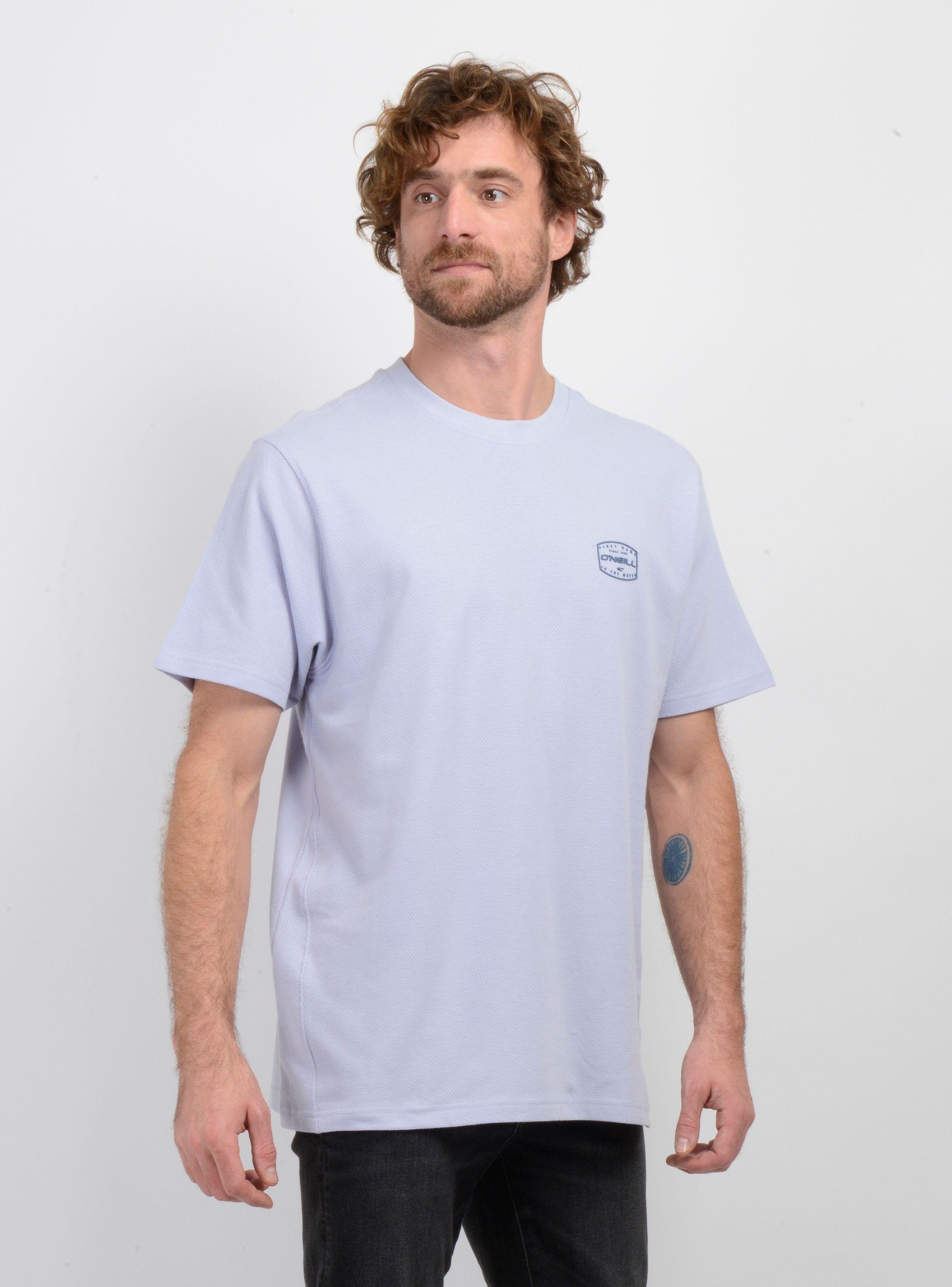 POLERA MANGA CORTA STAMPED AZUL CLARO-3