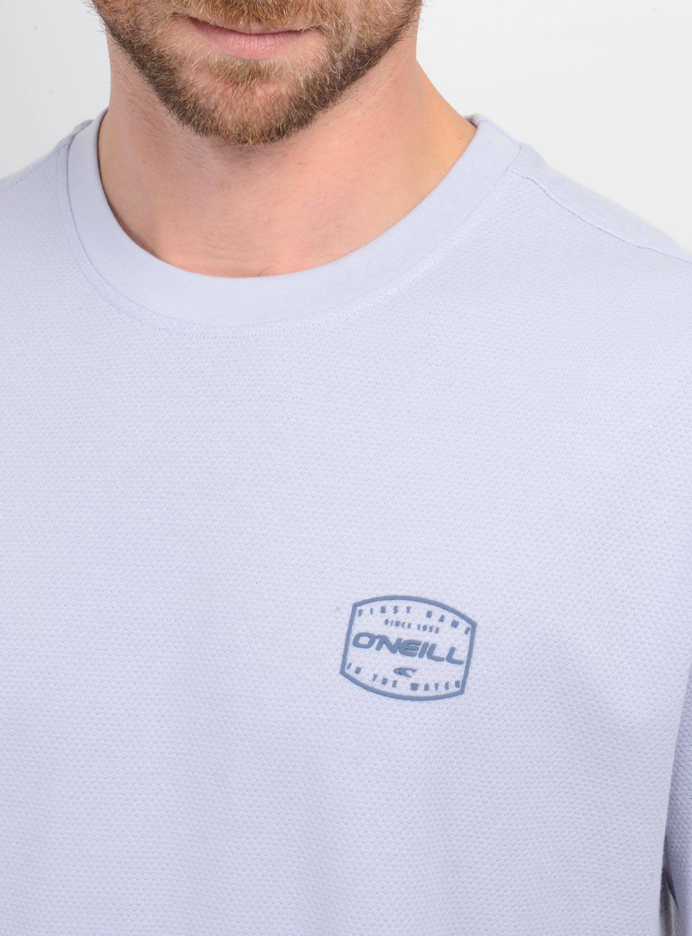 POLERA MANGA CORTA STAMPED AZUL CLARO-4