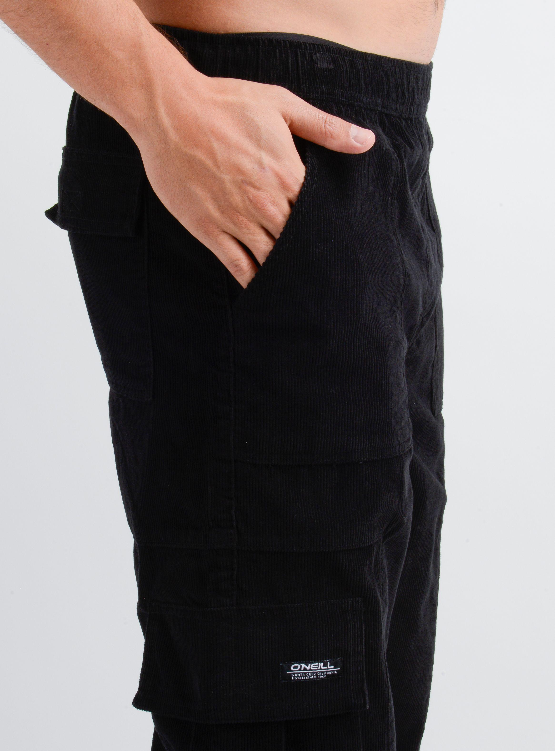 PANTALON COTELE CARGO SURF II NEGRO-4