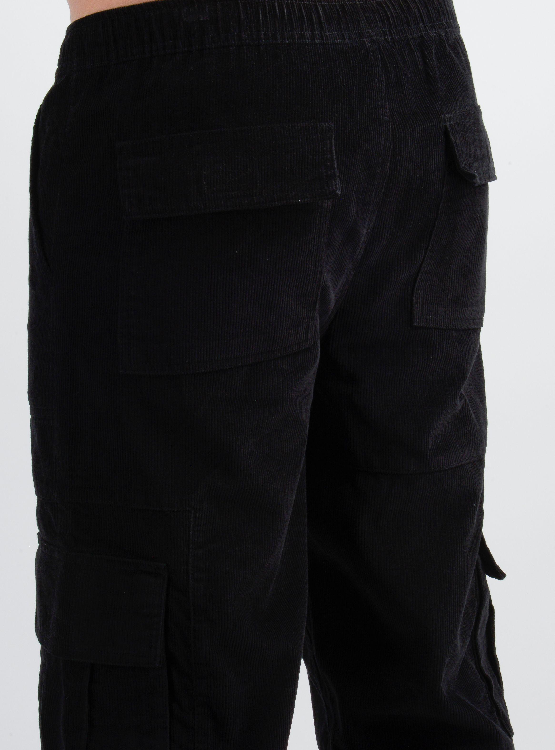 PANTALON COTELE CARGO SURF II NEGRO-5