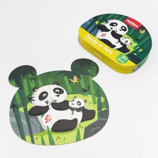 PUZZLE PANDA EN ASIA - 16 Piezas-1