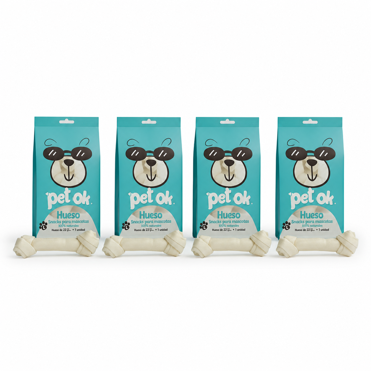 PACK Snacks Huesito Blanco para Perro Mediano/Grande - Pet OK  x 10 Unidades-5