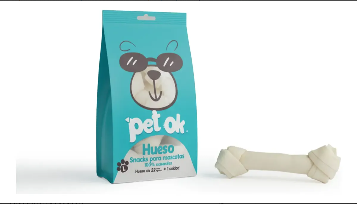 PACK Snacks Huesito Blanco para Perro Mediano/Grande - Pet OK  x 10 Unidades-7