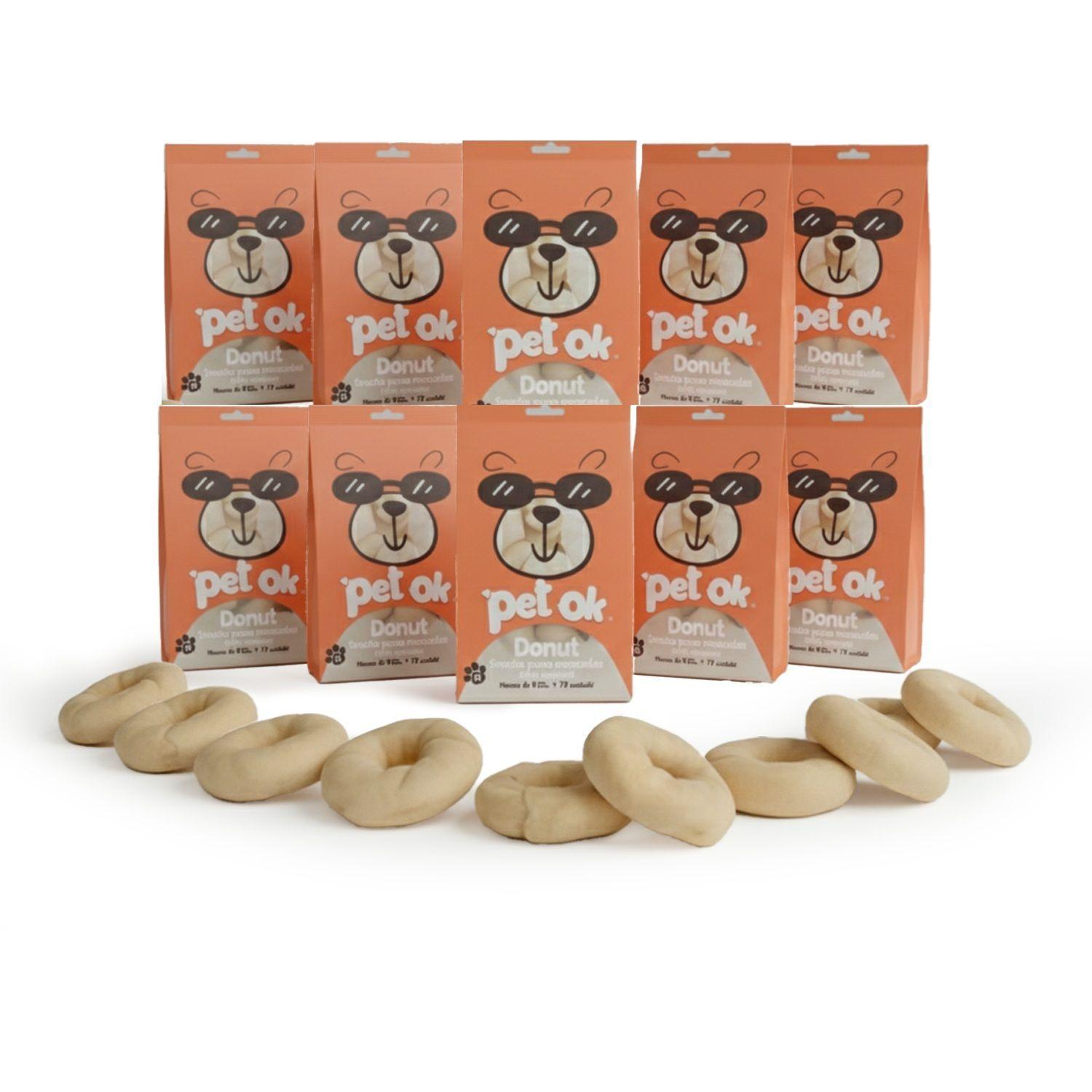 PACK Snacks Huesitos tipo Donut para Perro Mediano - Pet OK  x 10 Unidades-0