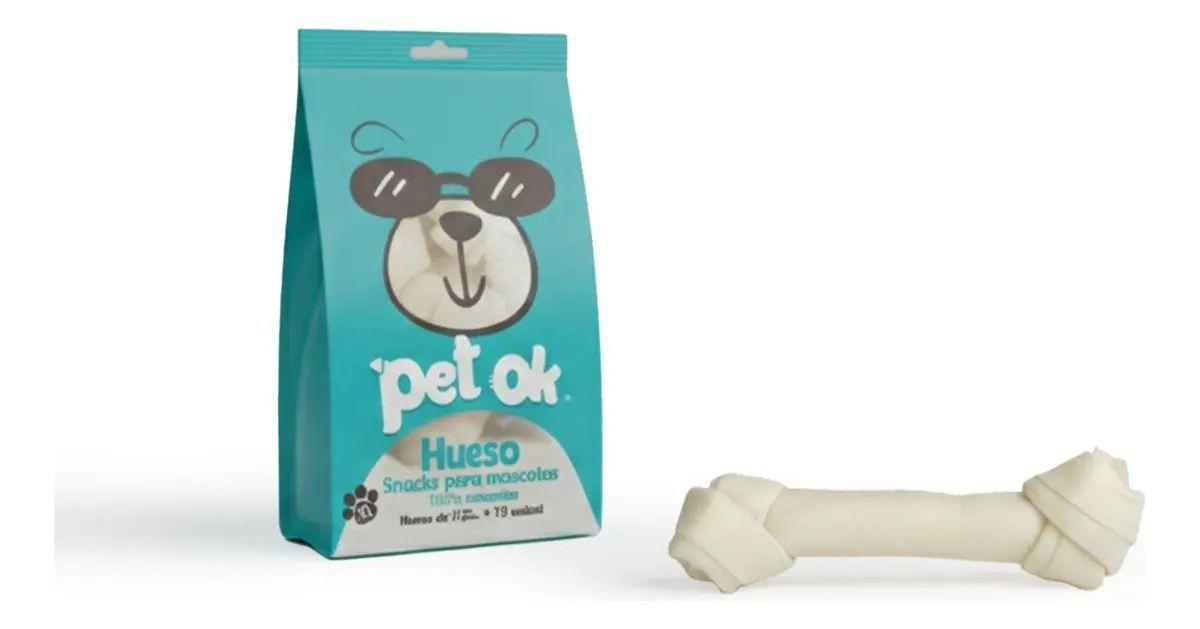 PACK Snack Huesito Blanco para Perro Grande (L) - Pet OK  x 10 Unidades-2