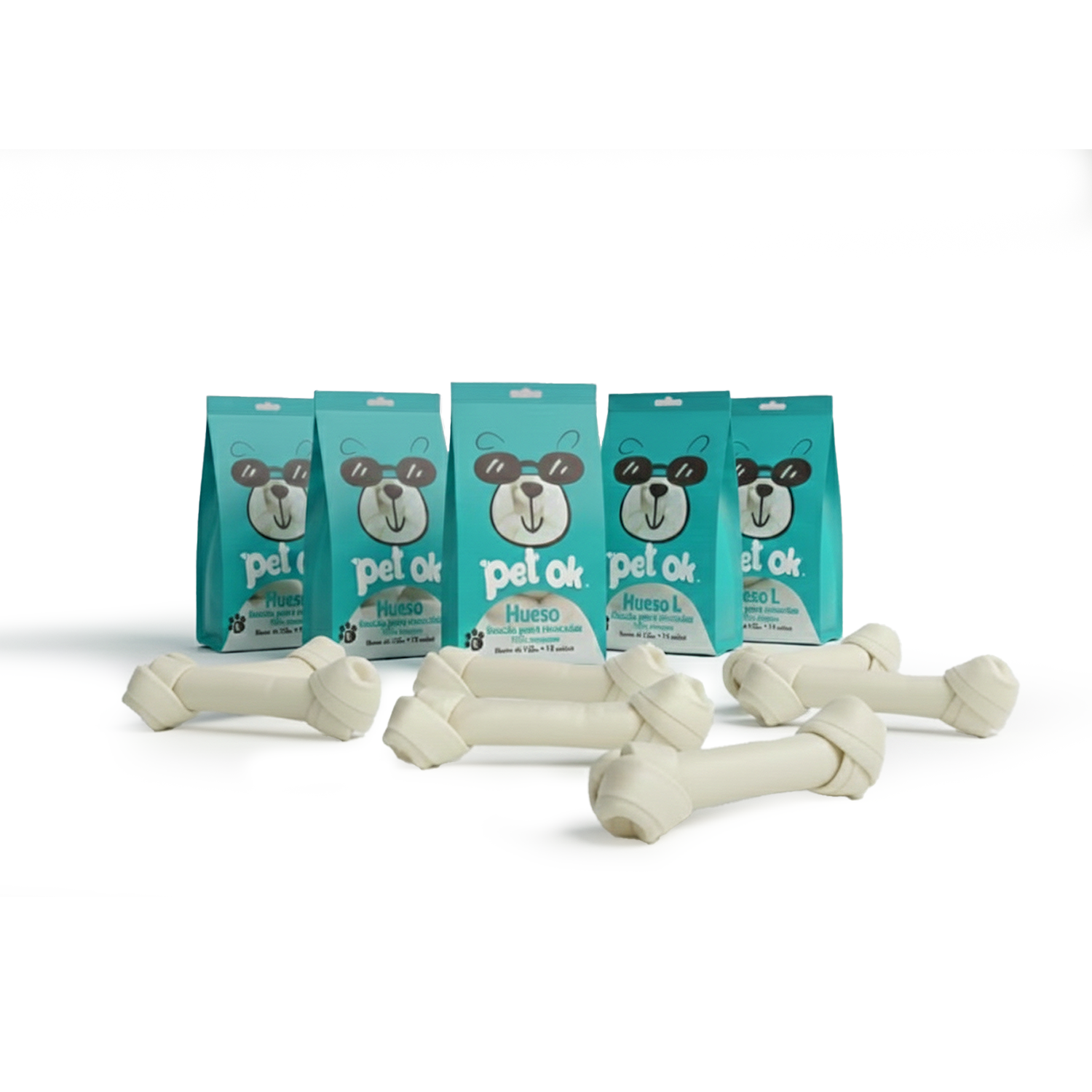PACK Snack Huesito Blanco para Perro Grande (L) - Pet OK  x 10 Unidades-4