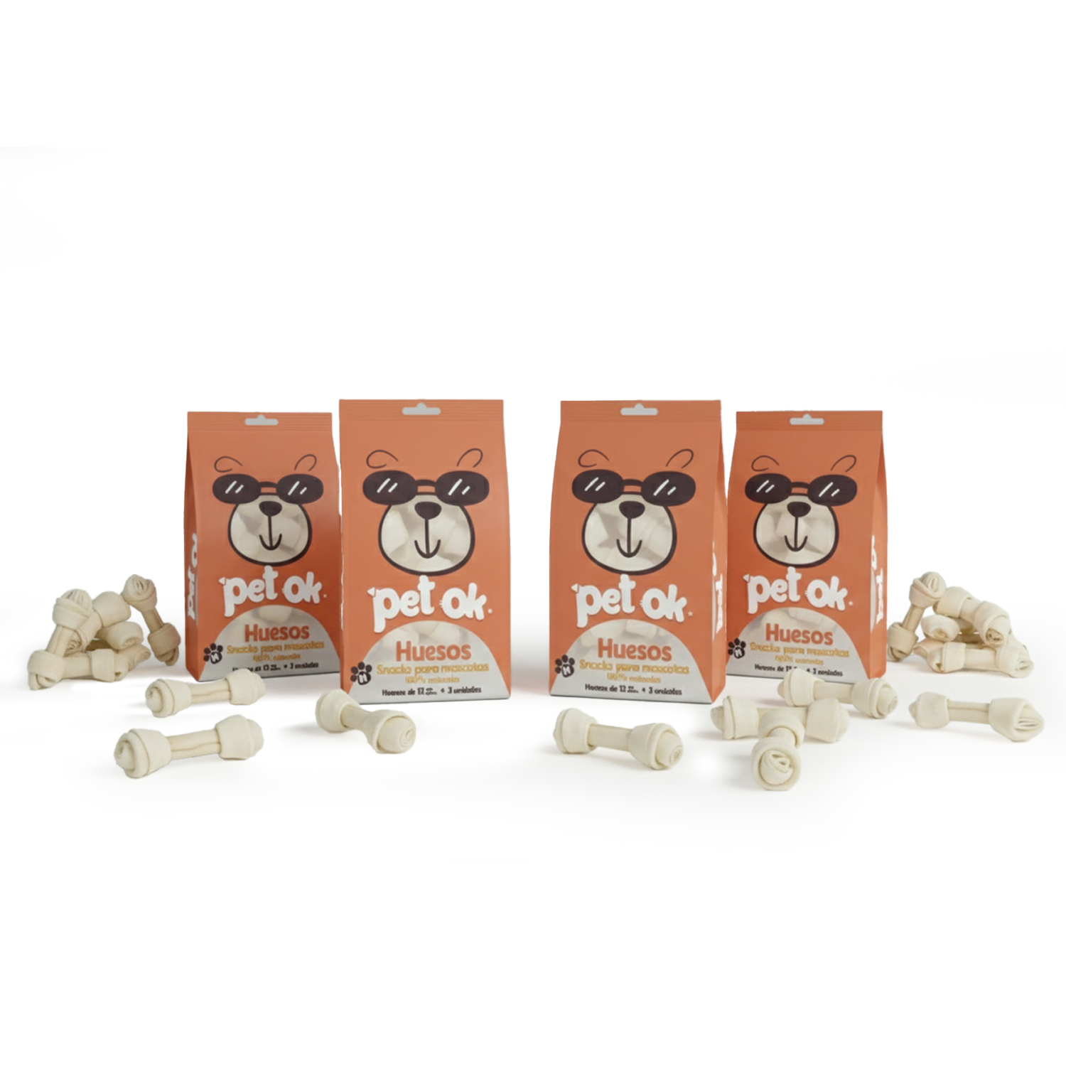 PACK Snack Huesitos Blancos para Perro Mediano - Pet OK  x 10 Unidades -7