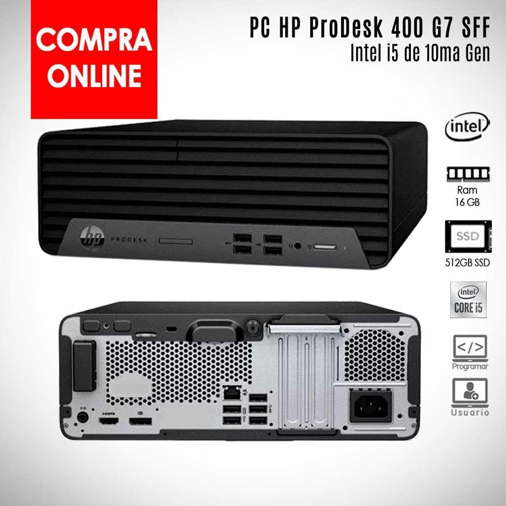 PC HP ProDesk 400 G7 SFF Core i5 10ma Gen 16GB Ram 512GB SSD REACONDICIONADO-4