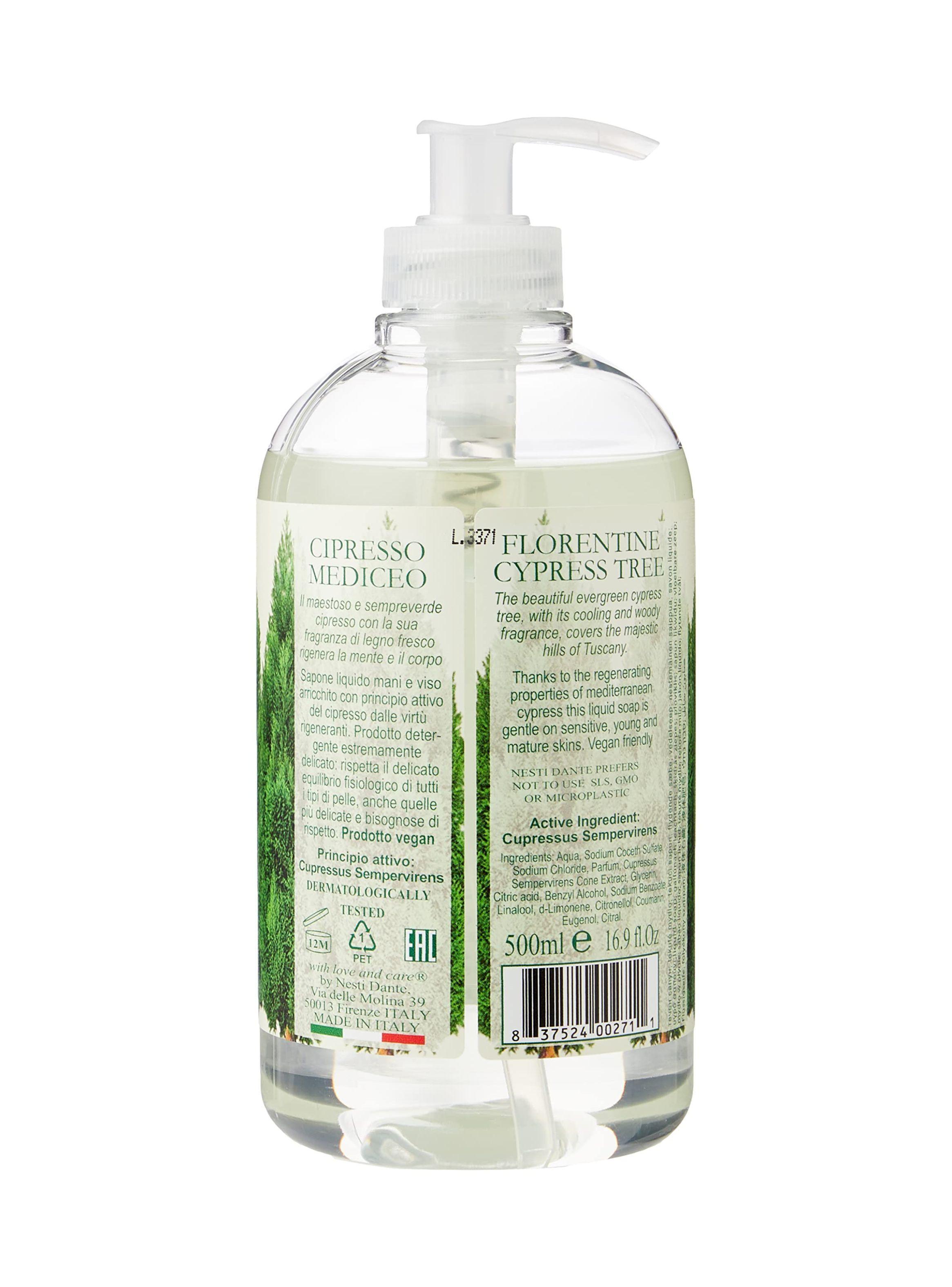 Jabón Liquido Italiano Nesti Dante 500 ml - Ciprés-1