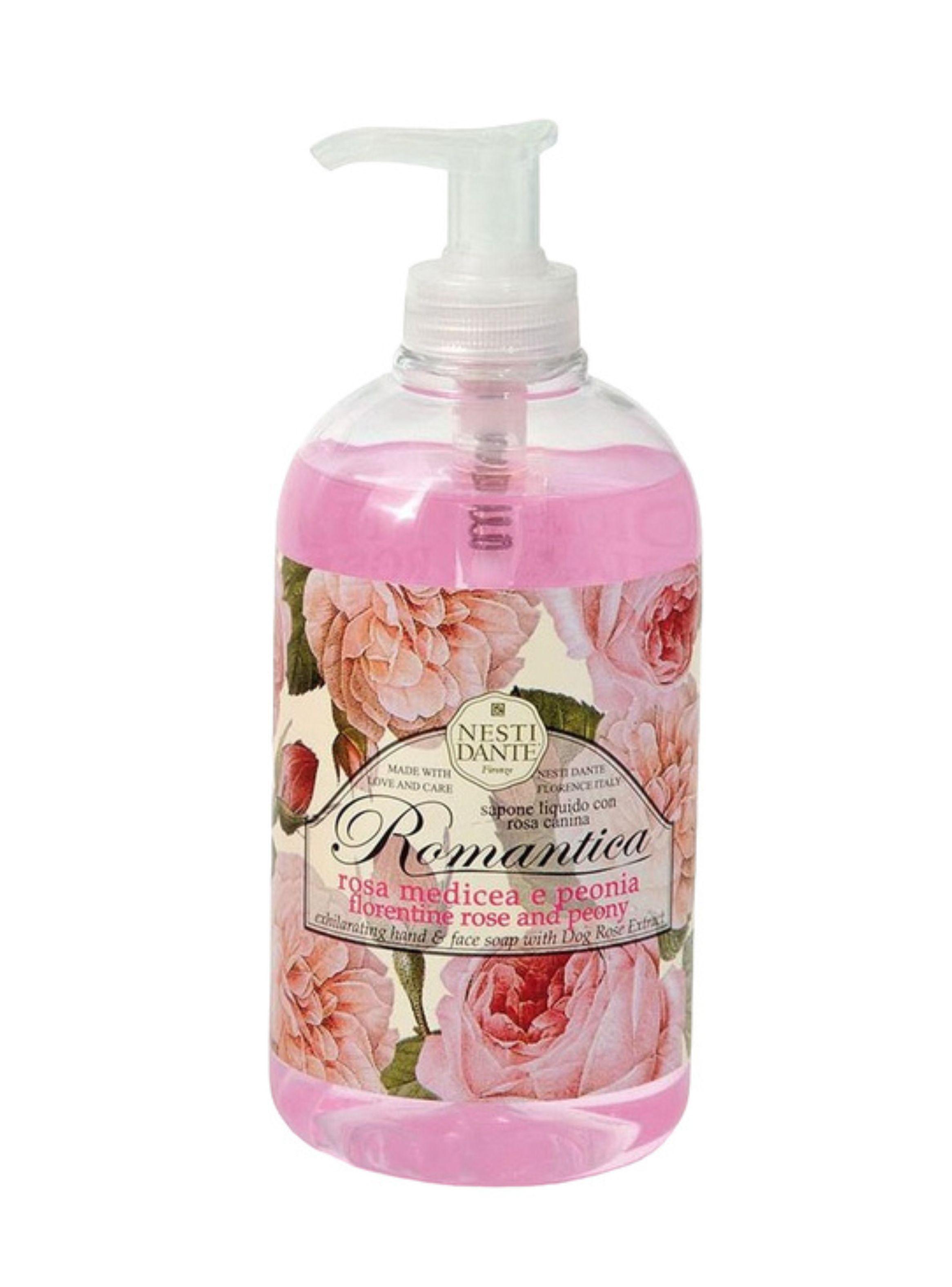 Jabón Liquido Italiano Nesti Dante 500 ml - Rosa Peonia-0