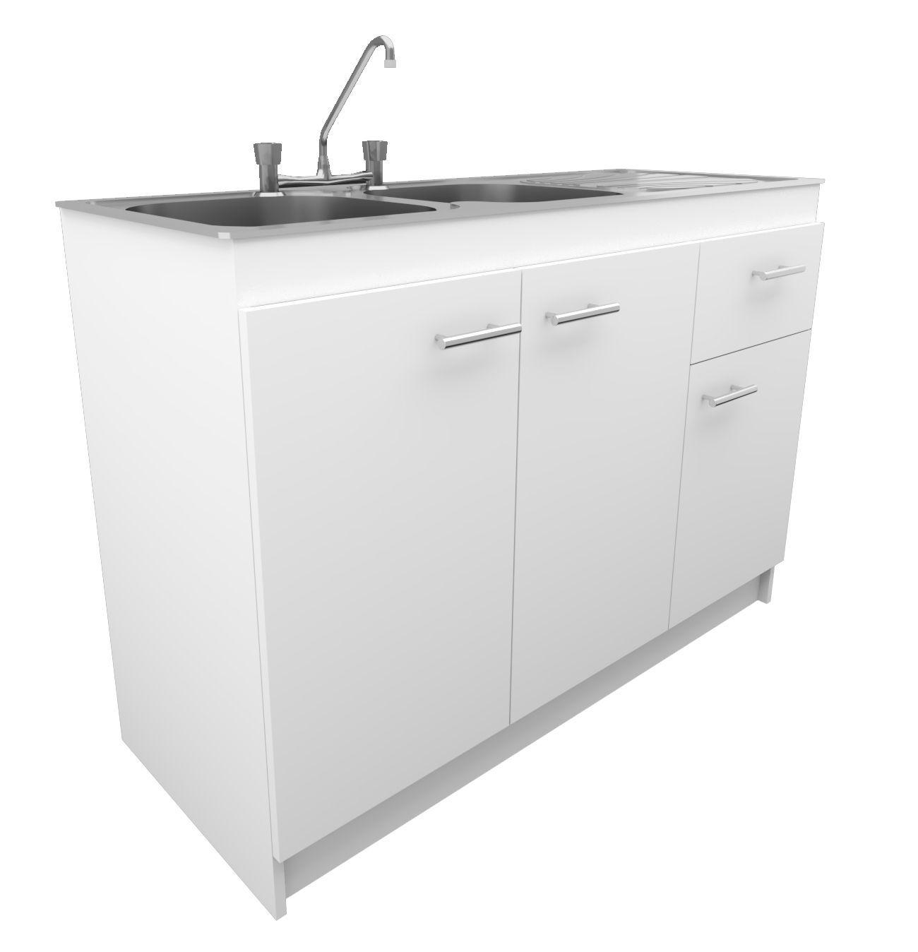 MUEBLE LAVAPLATO 3 PTAS 1 CAJON DERECHO ARMADO A TU HOGAR BLANCO -1