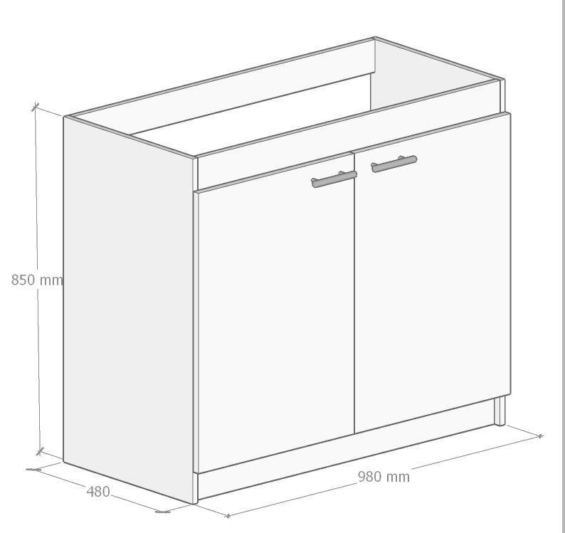MUEBLE BASE LAVAPLATOS 2 PUERTAS ARMADO BLANCO-1