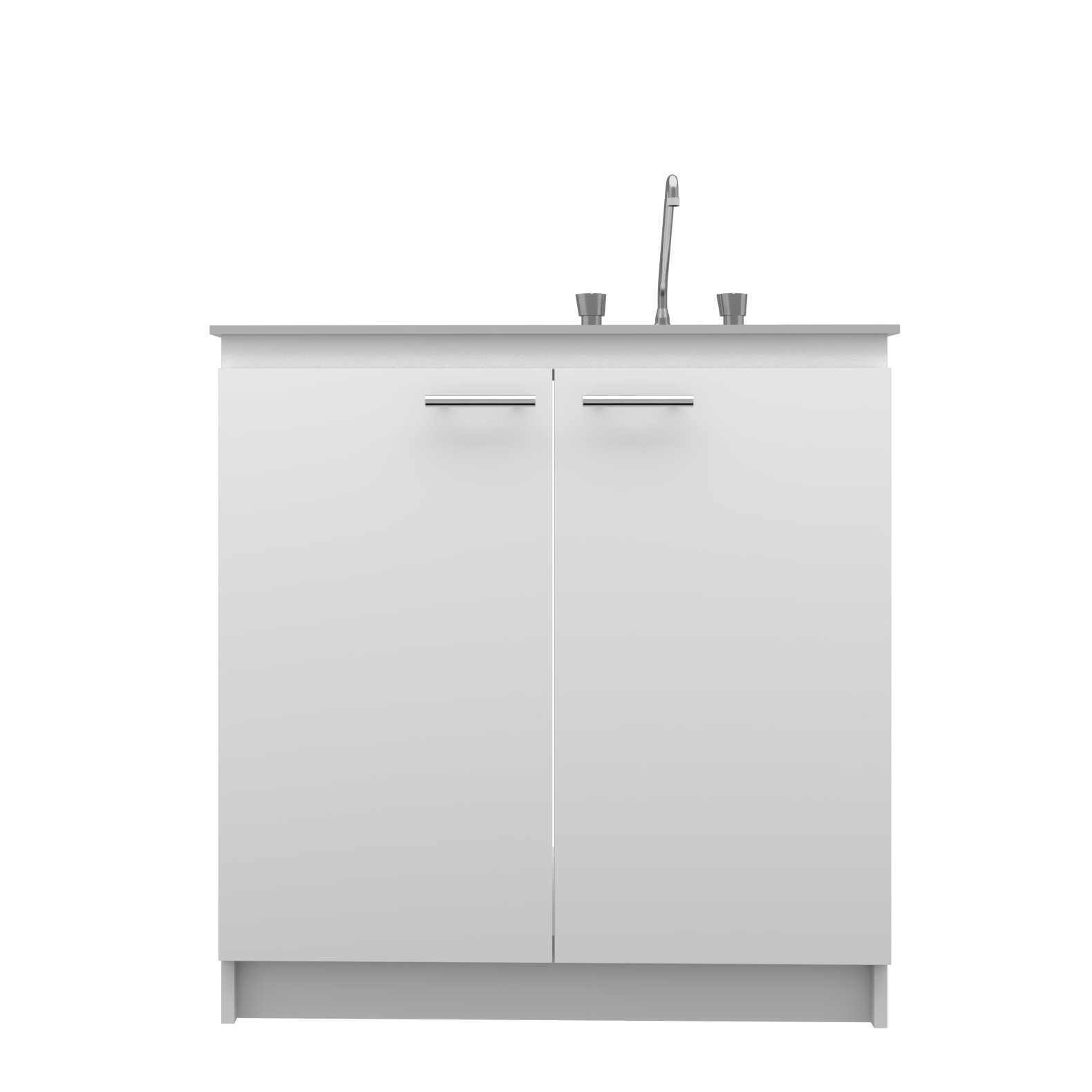 MUEBLE LAVAPLATOS 2 PUERTAS IZQUIERDO ARMADO LISTO BLANCO-0