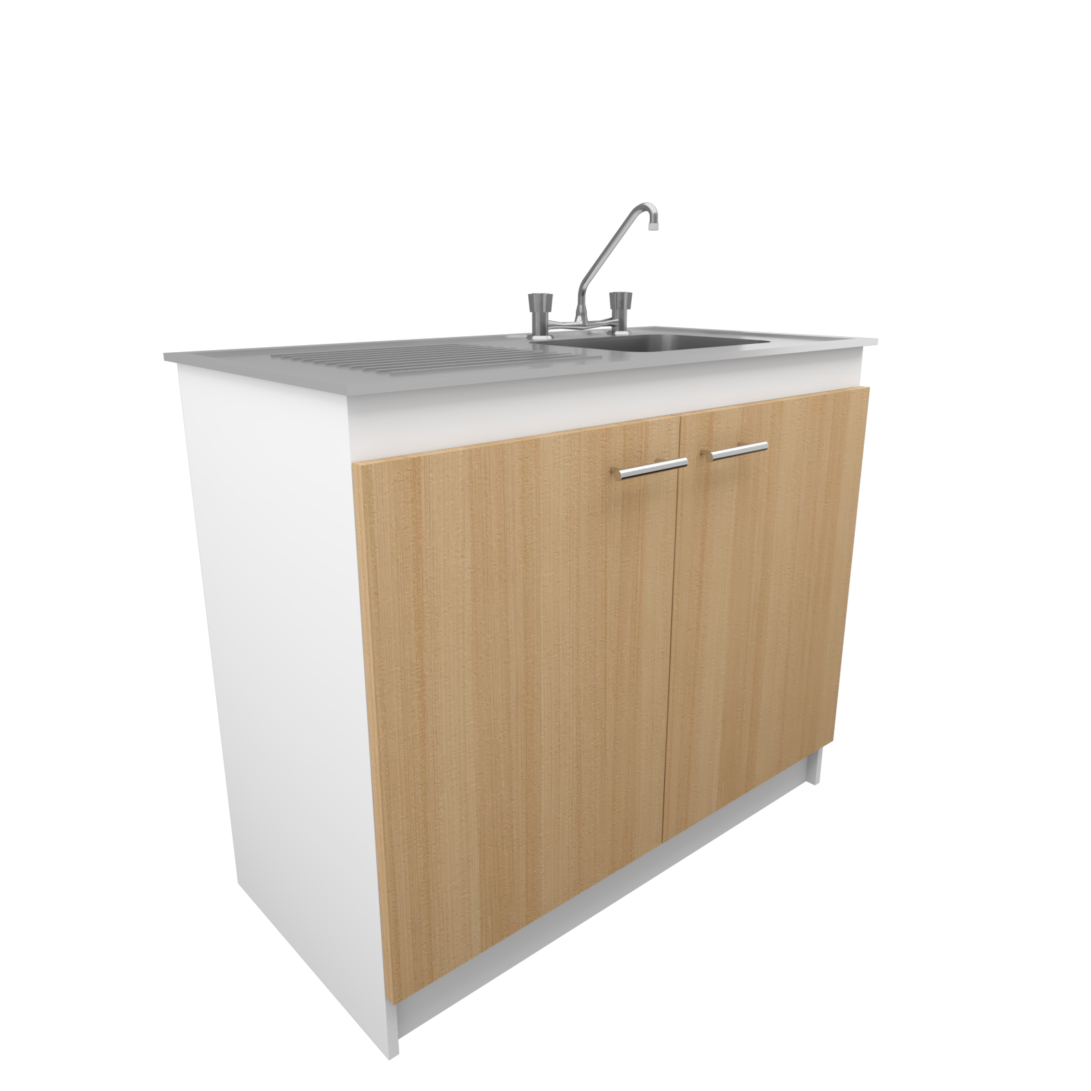 MUEBLE LAVAPLATO 2PUERTAS IZQUIERDO CAFÉ ARMADO-1