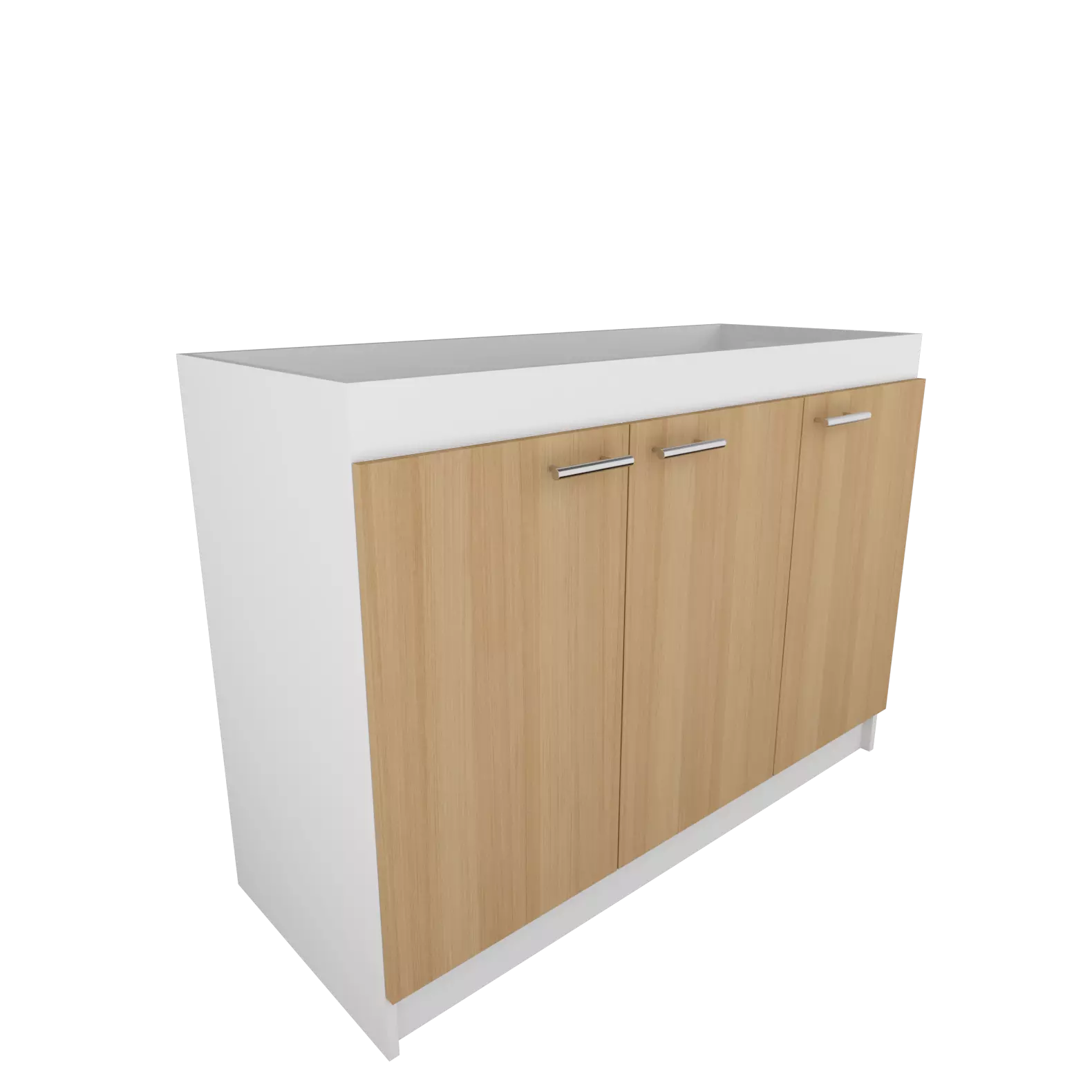 MUEBLE BASE LAVAPLATOS 3 PUERTAS ARMADO CAFE-2