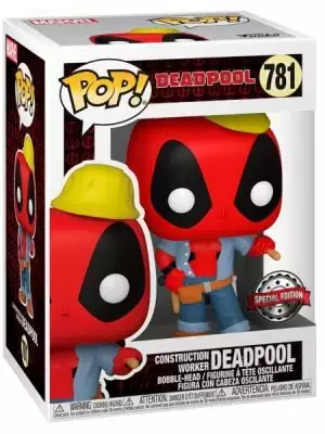 POP Marvel: Deadpool 30th- Construction Worker SPECIAL EDITION EXCLUSIVO POPEROS-0