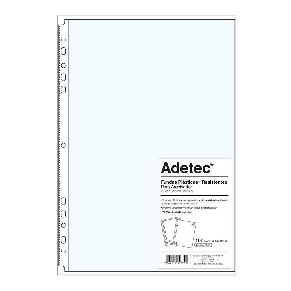 Funda Resistente Para Archivador Oficio Blanco 100 Ud - 9085-0