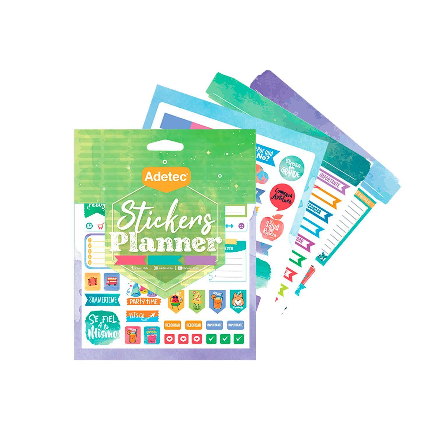 Blocks De Stickers Planner Y Travelblock Adhesivo Adetec 841-0