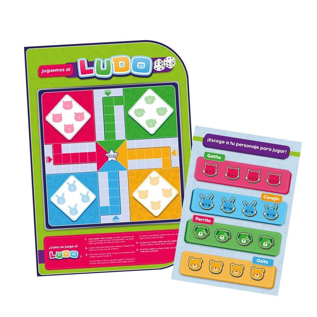 Ludo Con Dados Láminas Magnéticas Adetec-0