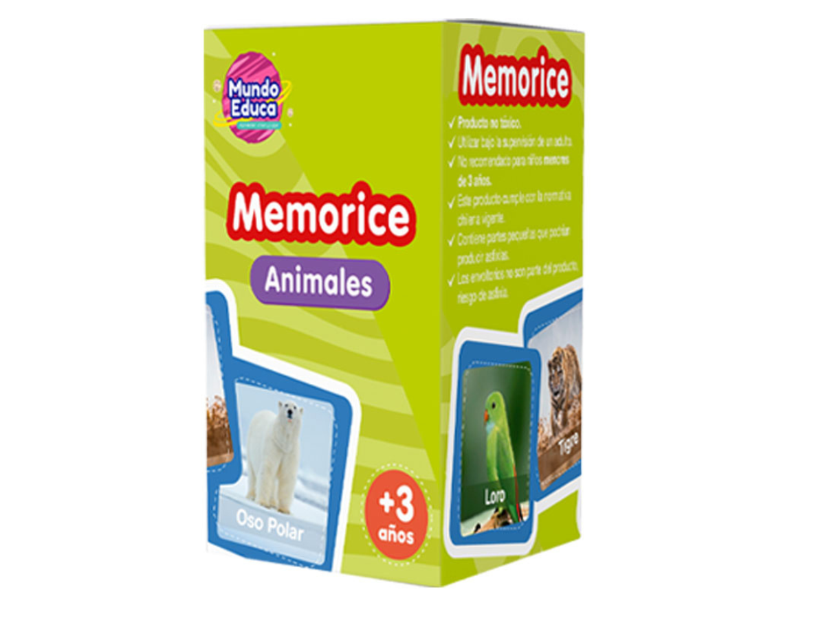 Memorice Animales Adetec Mundo Educa 32 Piezas - 1200-0