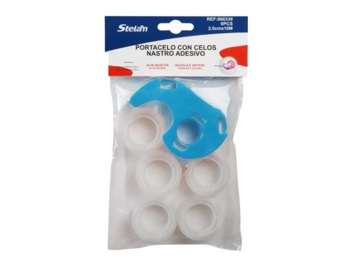 Cinta Adhesiva Scotch Con Dispensador 6 Piezas Portacelo-0