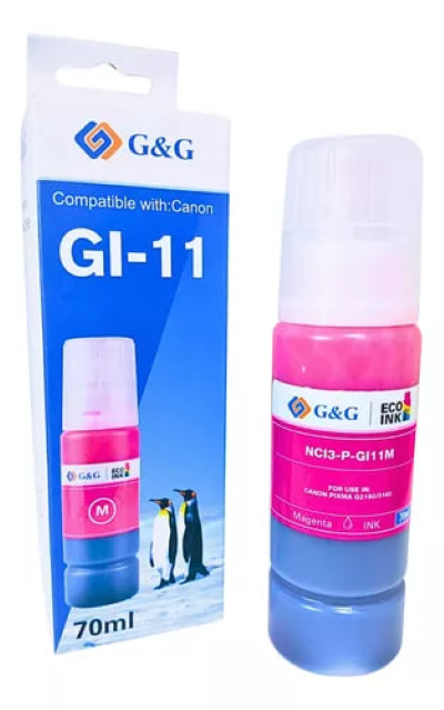 Pack 4 Tintas GI-11 Para Canon G2160 G3160 (4 Colores)-1