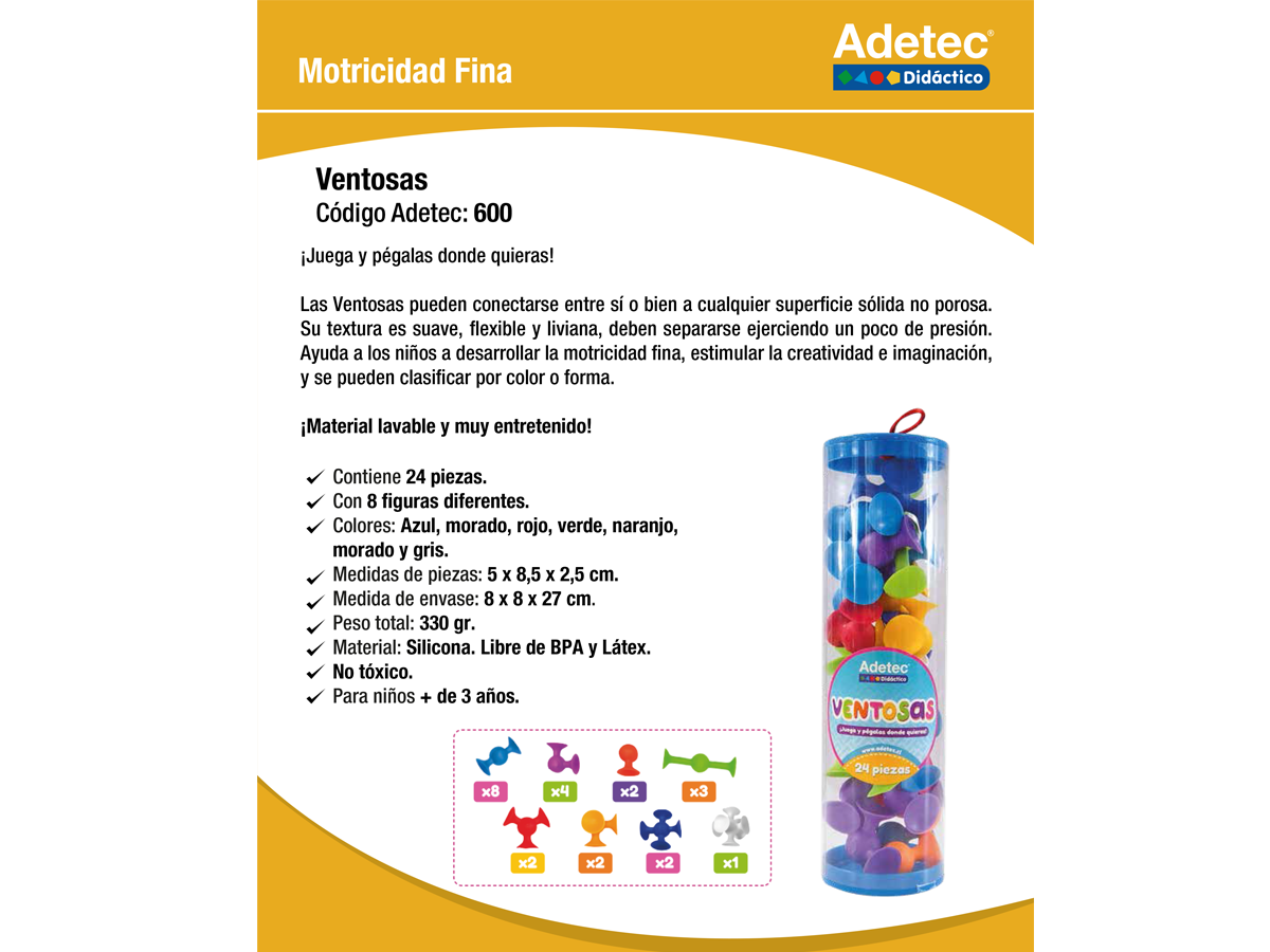 Ventosas Juegos  Didactico 24 Piezas-0