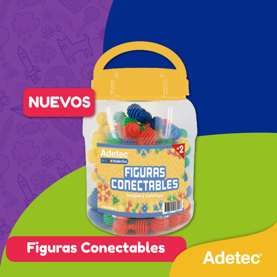 Juego Didáctico Figuras Conectables 60 Piezas Juguetes-1