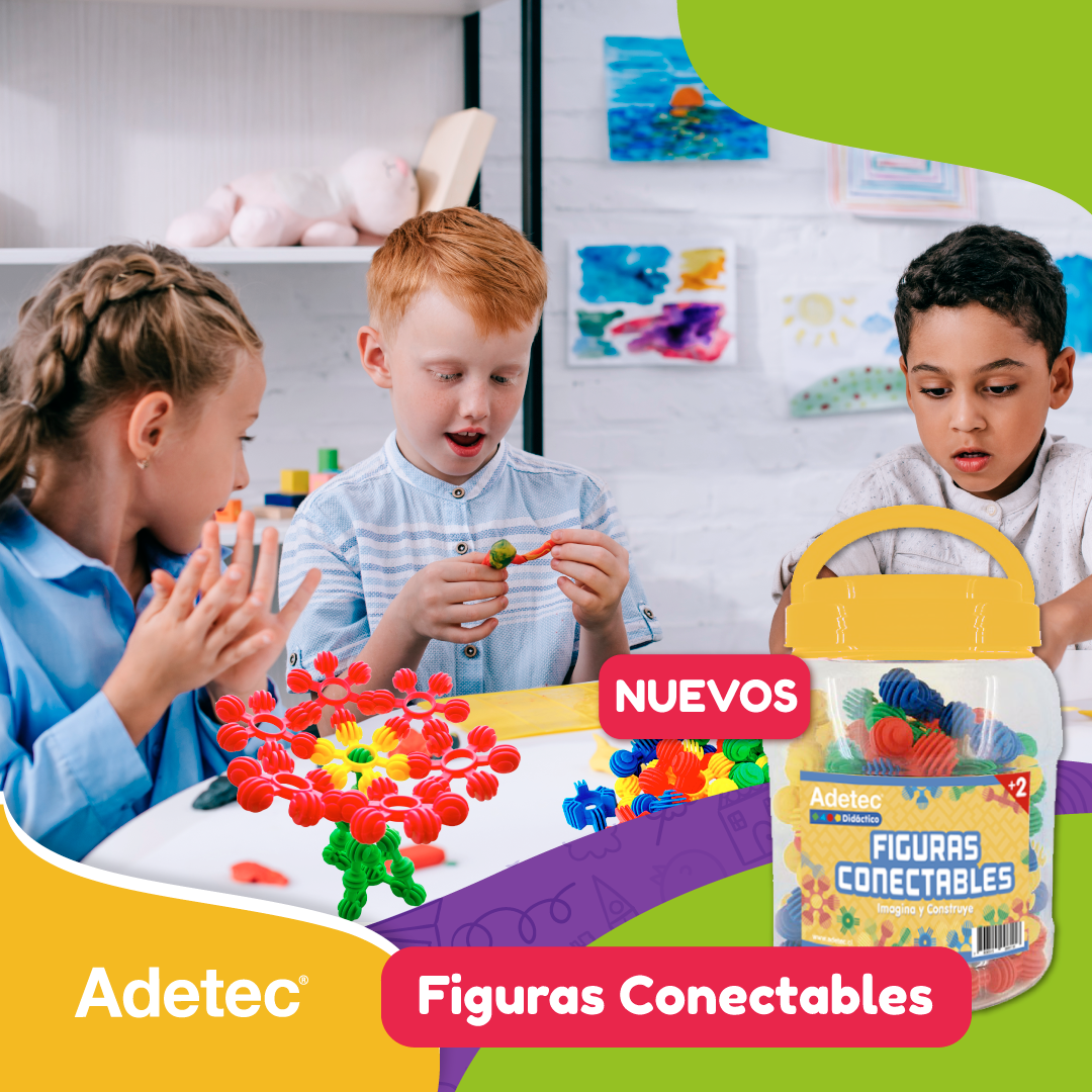 Juego Didáctico Figuras Conectables 60 Piezas Juguetes-2