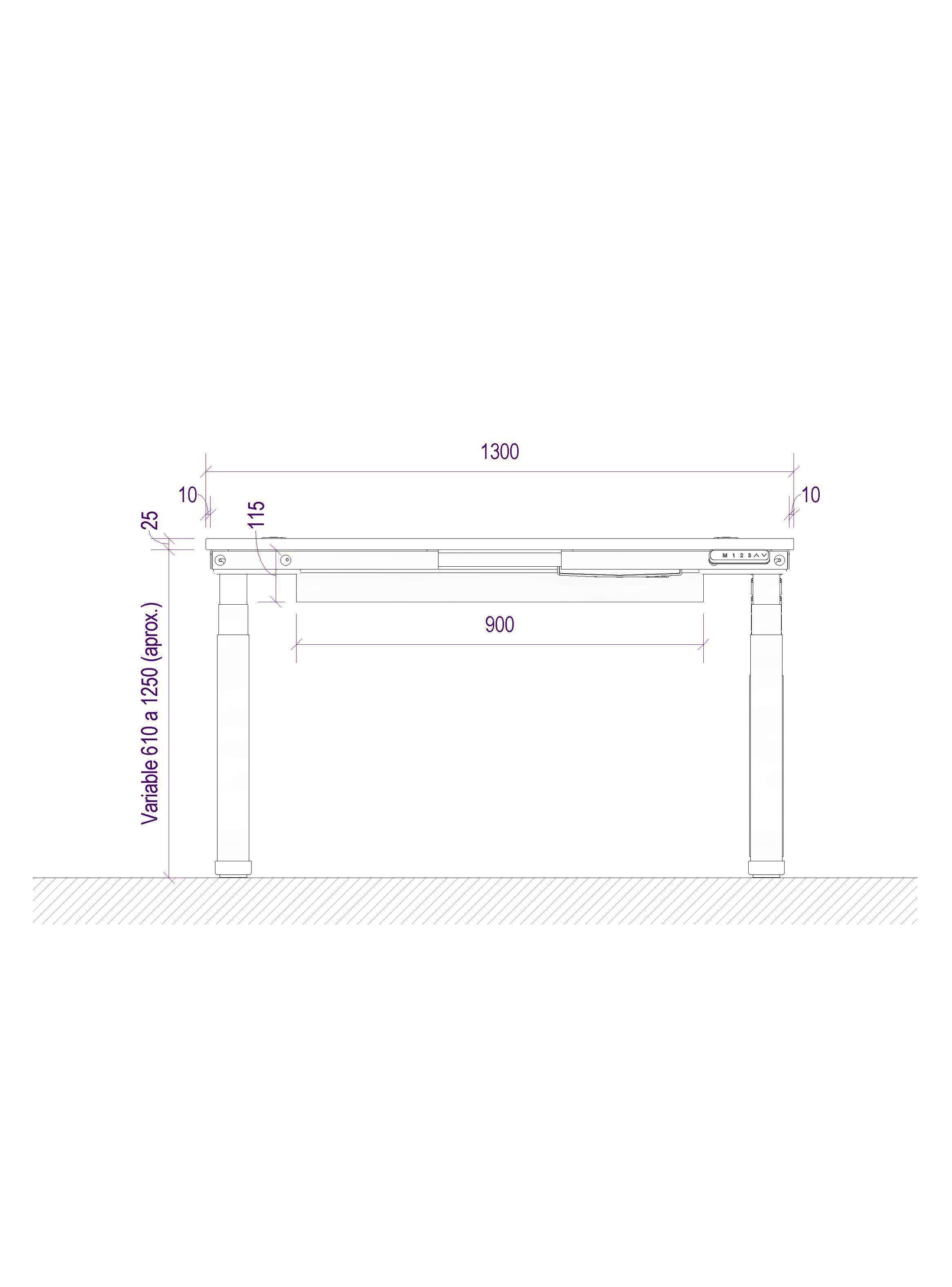 Escritorio Eléctrico Standing Desk 130x60cm AE-5
