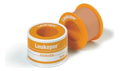Leukopor 2.5 Cmx 4.5mt. Cinta Quirúrgica De Papel Color Piel-0