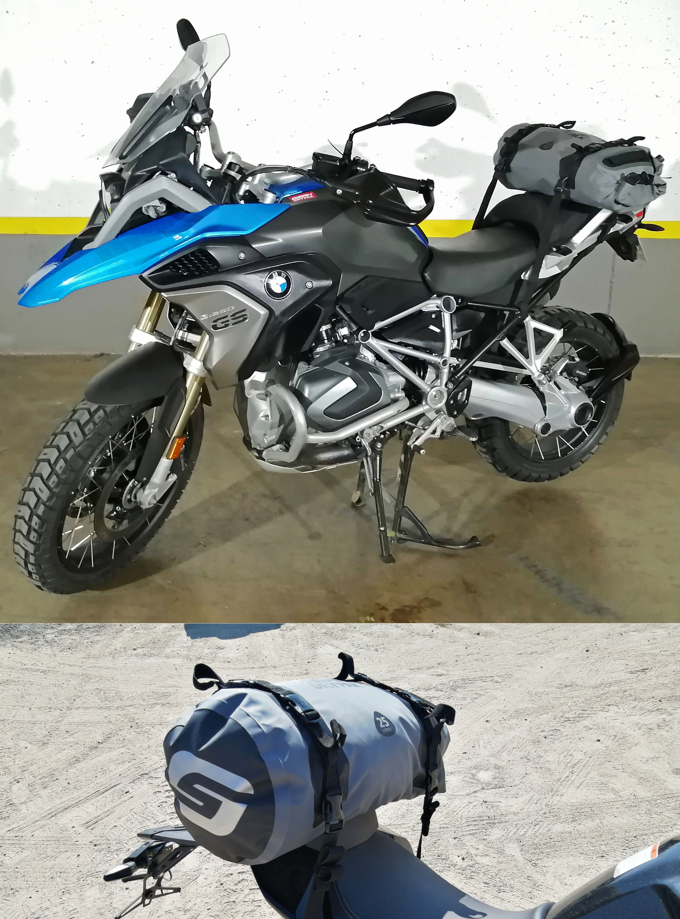 Bolso Seco Motocicleta Impermeable – Bolso de equipaje de con correas para asiento trasero-3