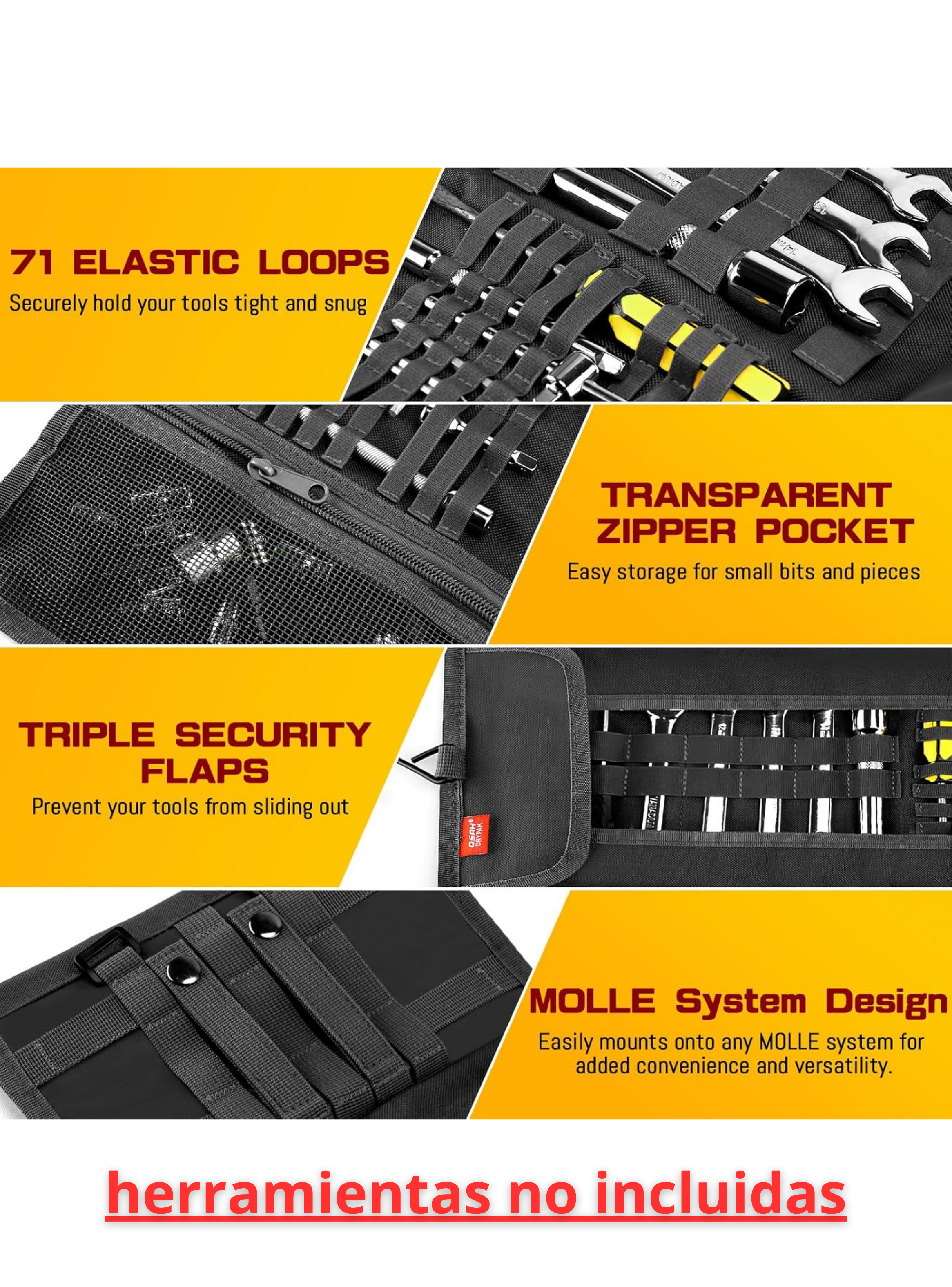 Bolso Herramientas Motocicleta Moto Roll-2