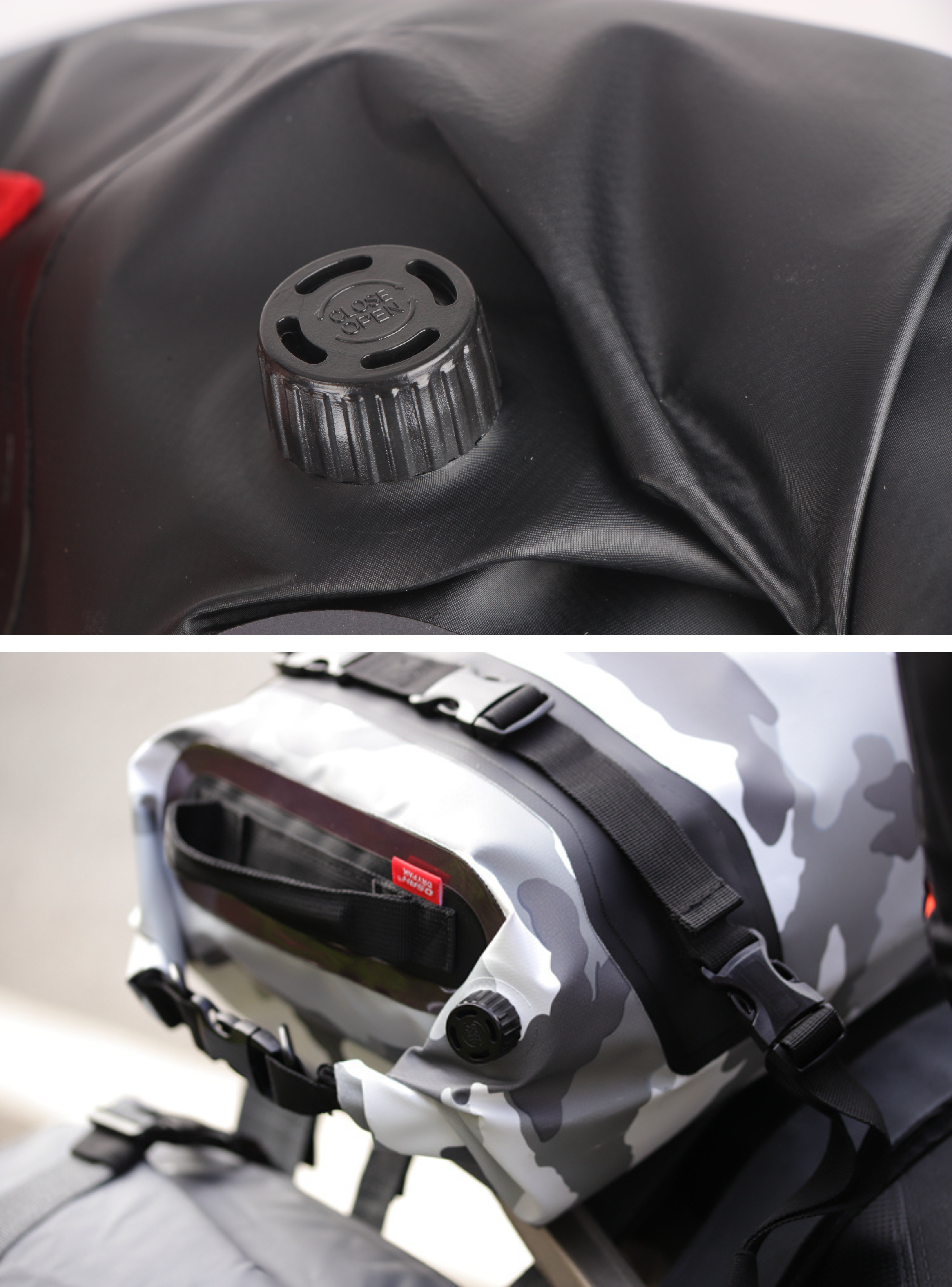 Bolso Seco Motocicleta / Bolso Impermeable 25 Litros con Anclajes-2