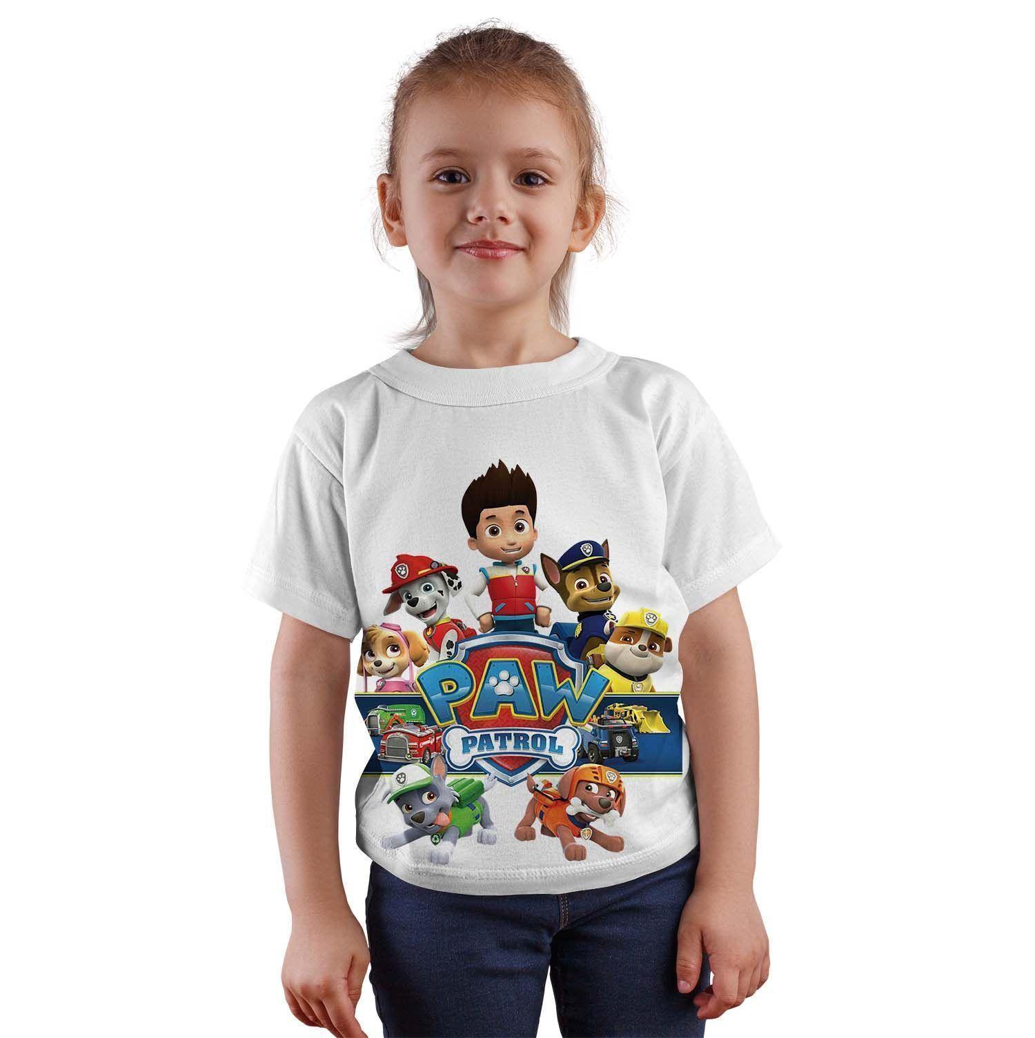 Polera Infantil Patrulla Canina -  Paw Patrol D5-0