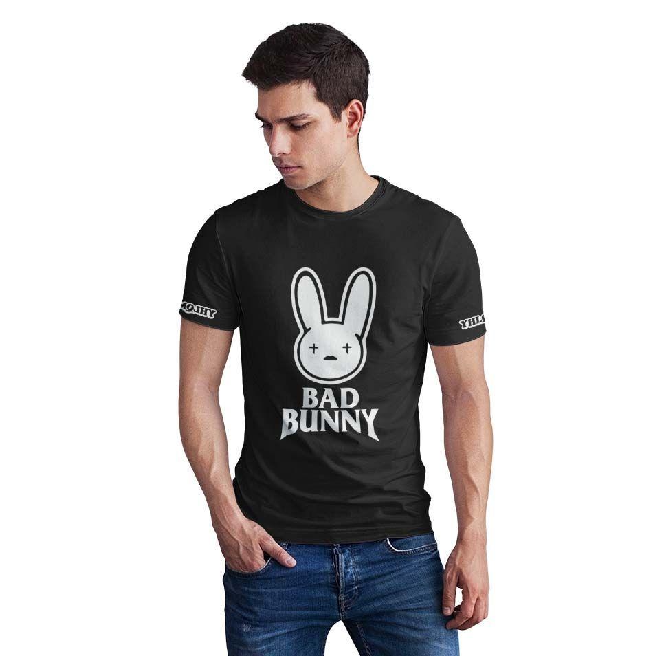 Polera Juvenil Negra Bad Bunny D6-0
